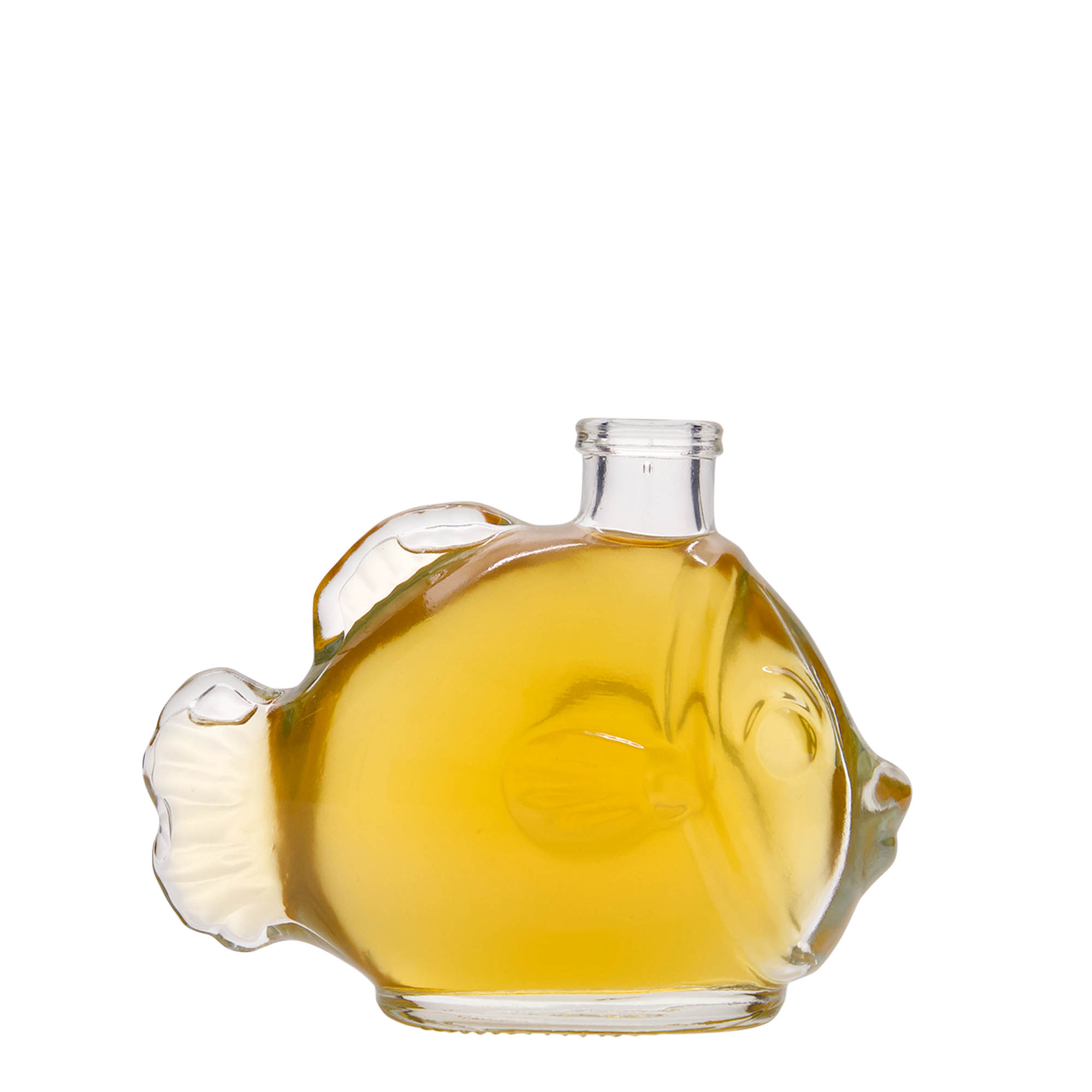 200 ml staklena flaša 'Riba', grlo: pluta
