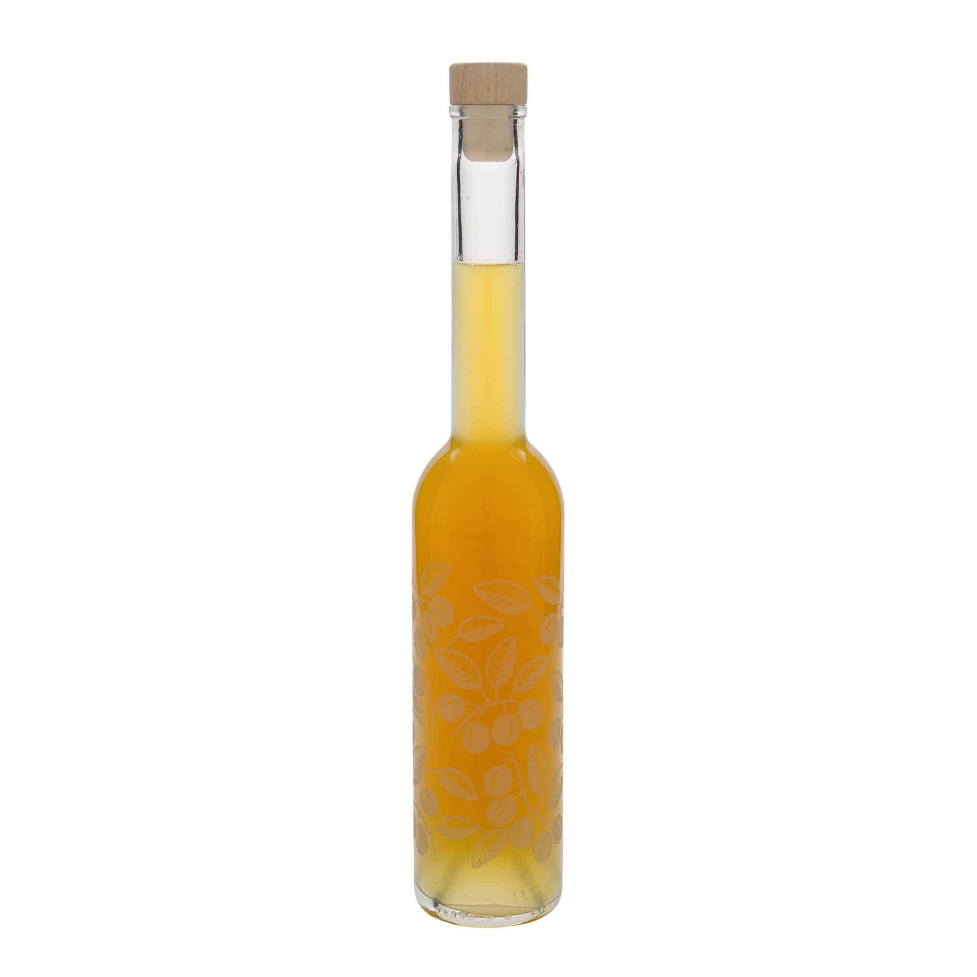 Staklena boca od 350 ml 'Opera', motiv: Mirabelle šljive, otvor: Plutani čep