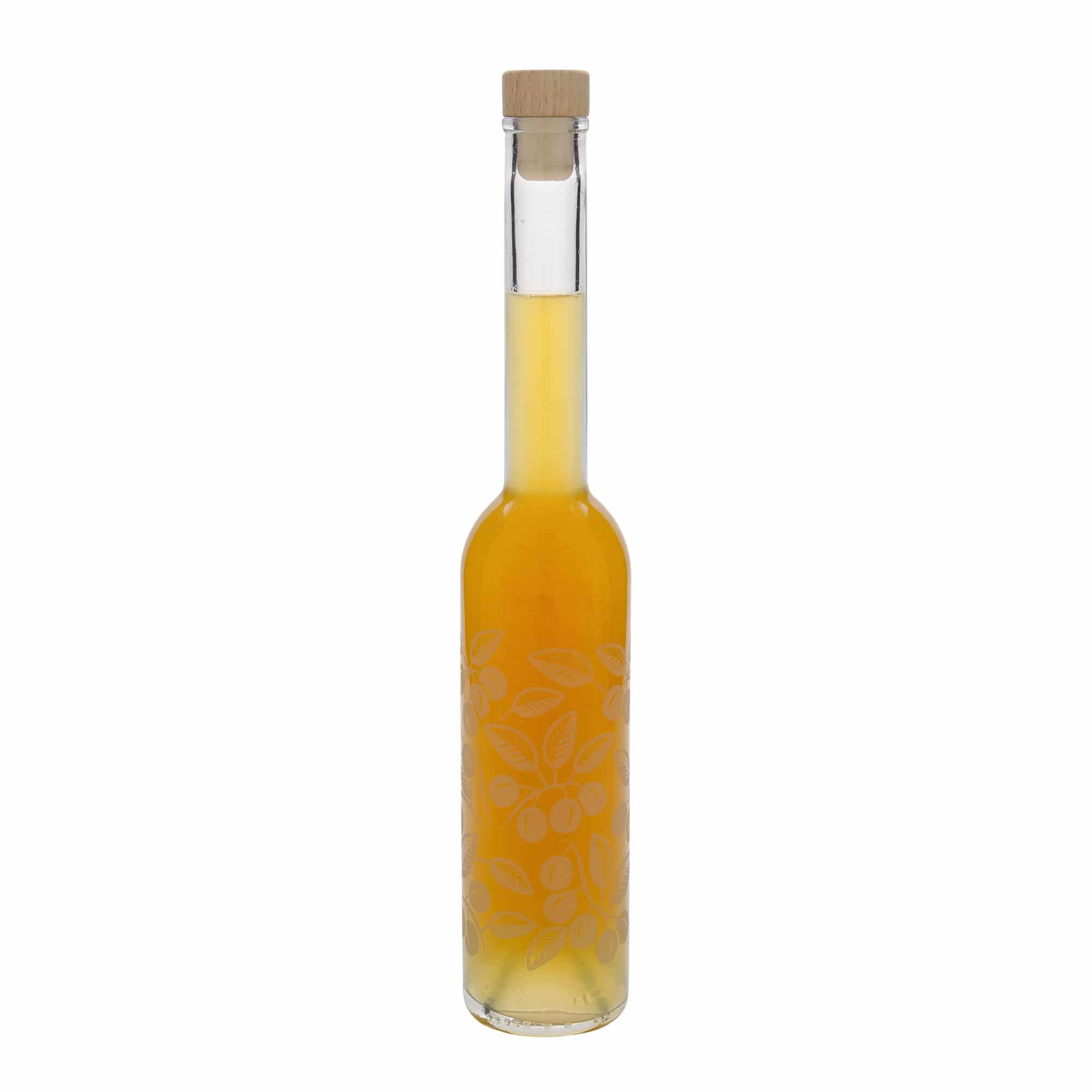 350 ml staklena flaša 'Opera', motiv: mirabelle, grlo: pluta