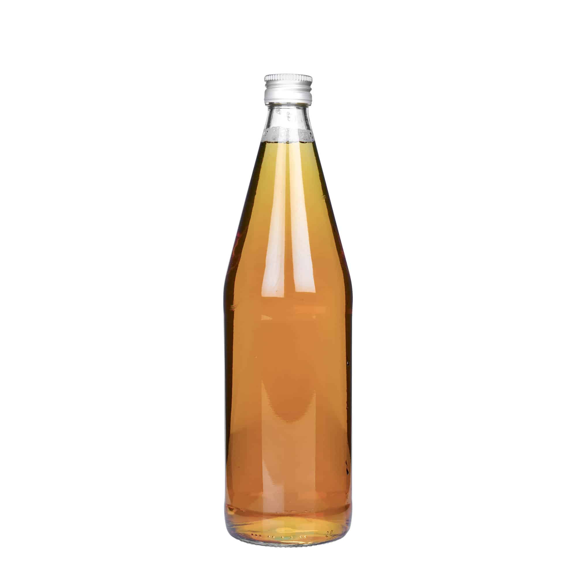 750 ml univerzalna boca u obliku šargarepe, staklo, otvor: PP 28
