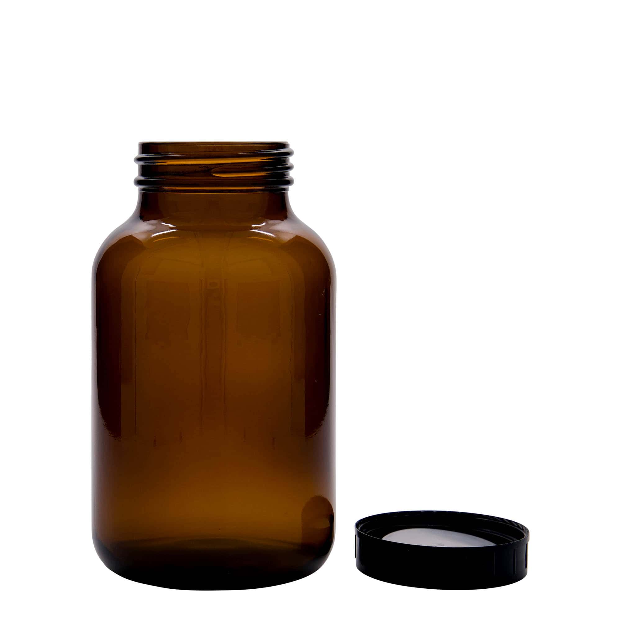Boca sa širokim grlom od 1000 ml, braon, otvor: DIN 68 Boca sa širokim grlom od 1000 ml, braon, otvor: DIN 68