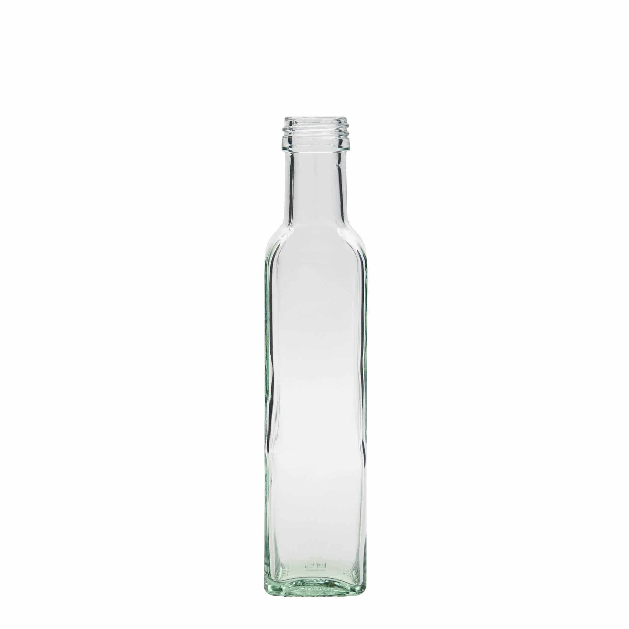 Staklena boca od 250 ml 'Marasca', kvadratna, otvor: PP 31,5 Staklena boca od 250 ml 'Marasca', kvadratna, otvor: PP 31,5