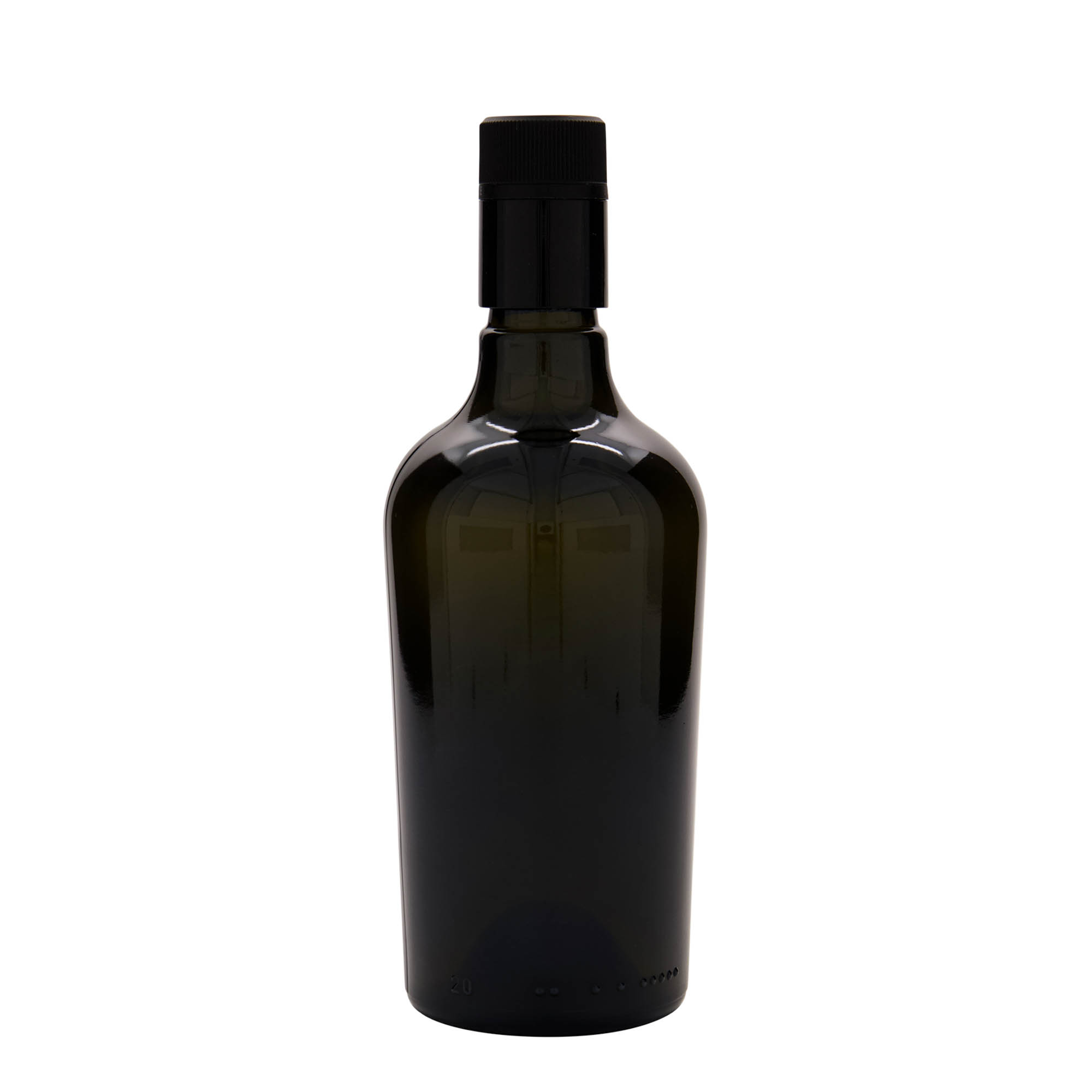 500 ml flaša za sirće/ulje 'Oleum', staklo, antikno zeleno, grlo: DOP 500 ml flaša za sirće/ulje 'Oleum', staklo, antikno zeleno, grlo: DOP