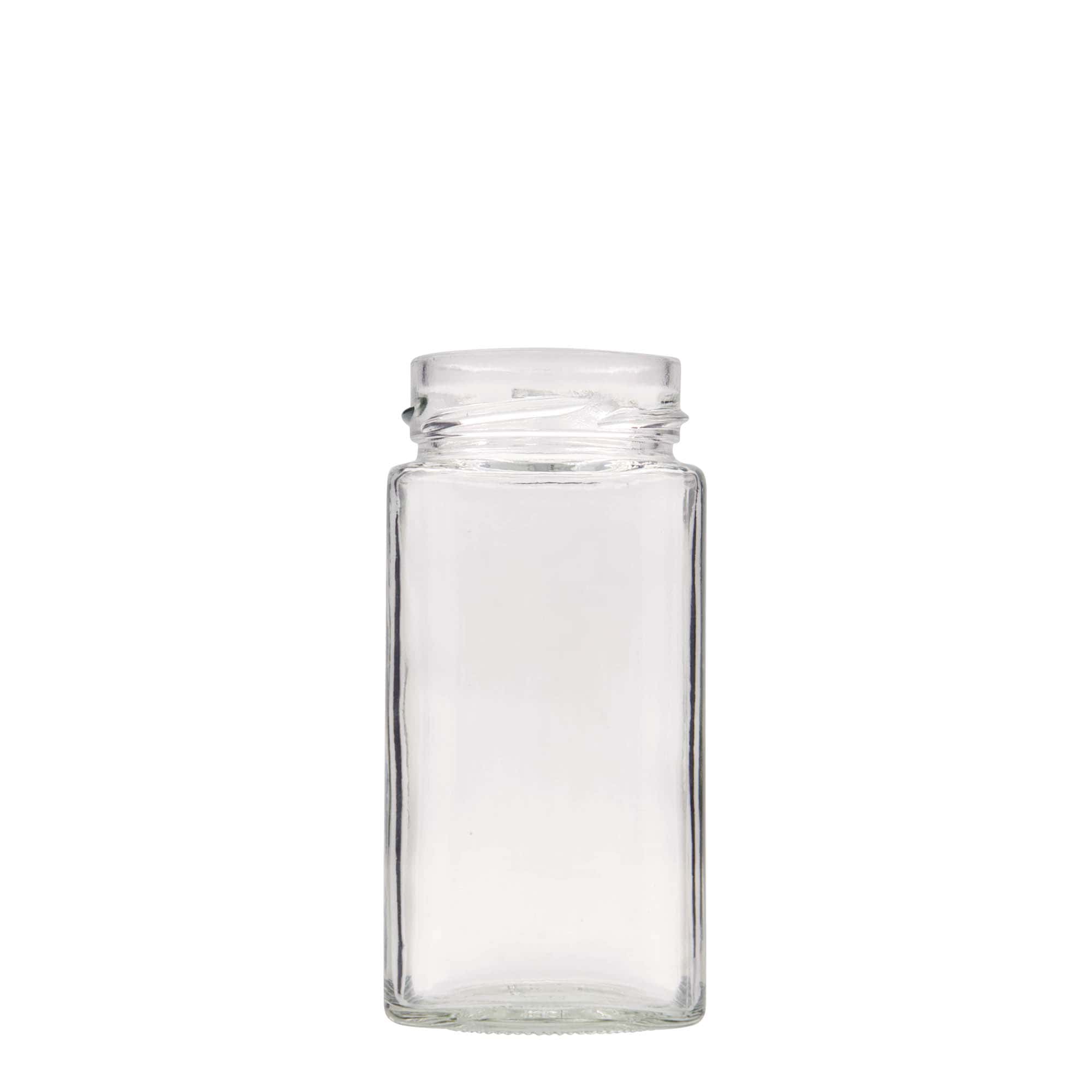 314 ml četvrtasto staklo 'Funny', otvor: Deep-Twist-Off (DTO 58)