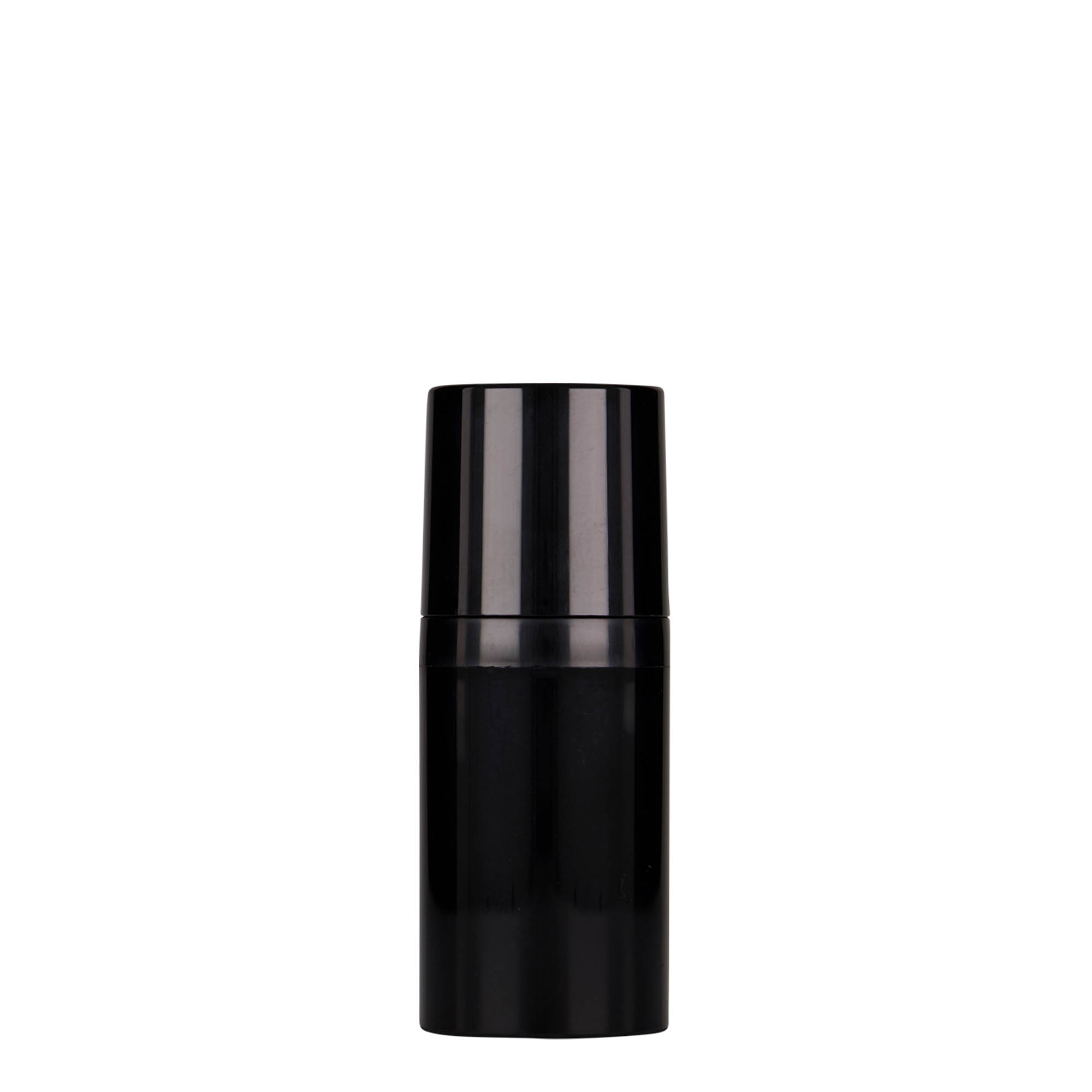 30 ml Airless dozer 'Mezzo', PP-plastika, crna 30 ml Airless dozer 'Mezzo', PP-plastika, crna