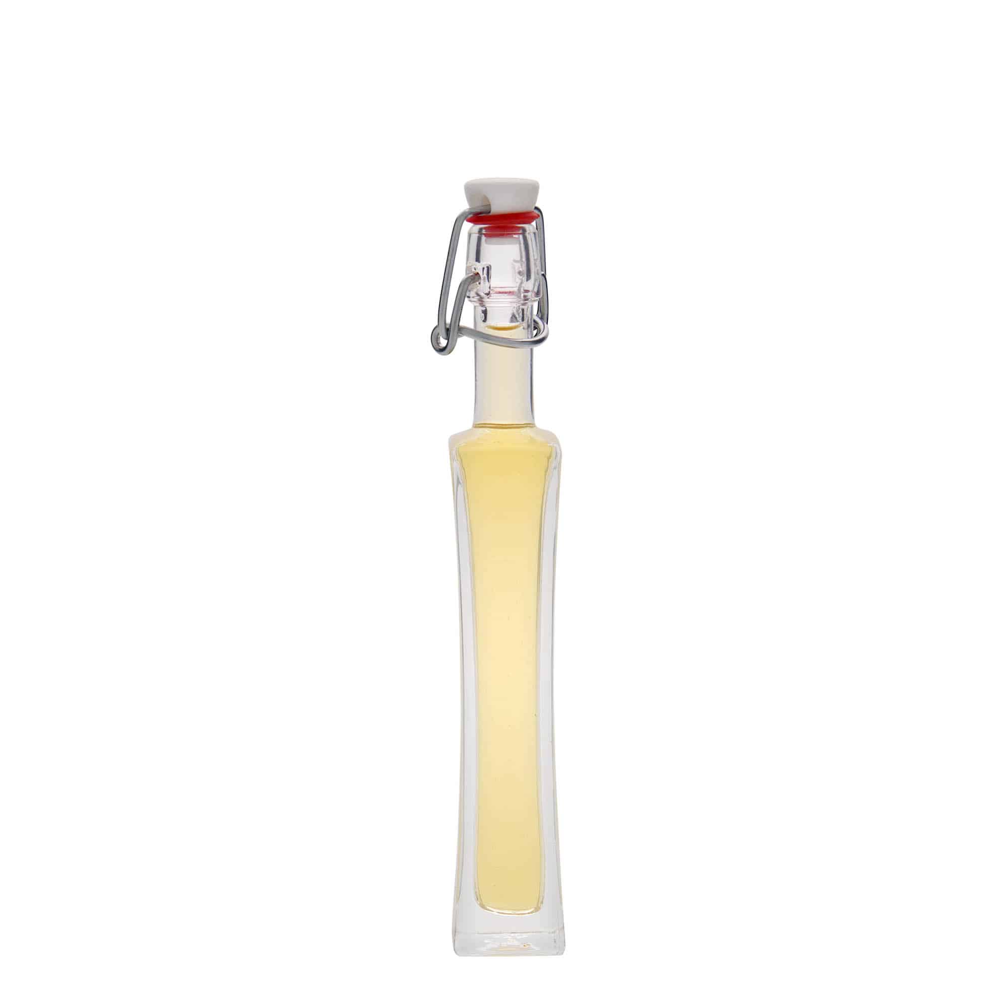 Staklena boca od 40 ml 'Koko', kvadratna, otvor: Zakretni vrh