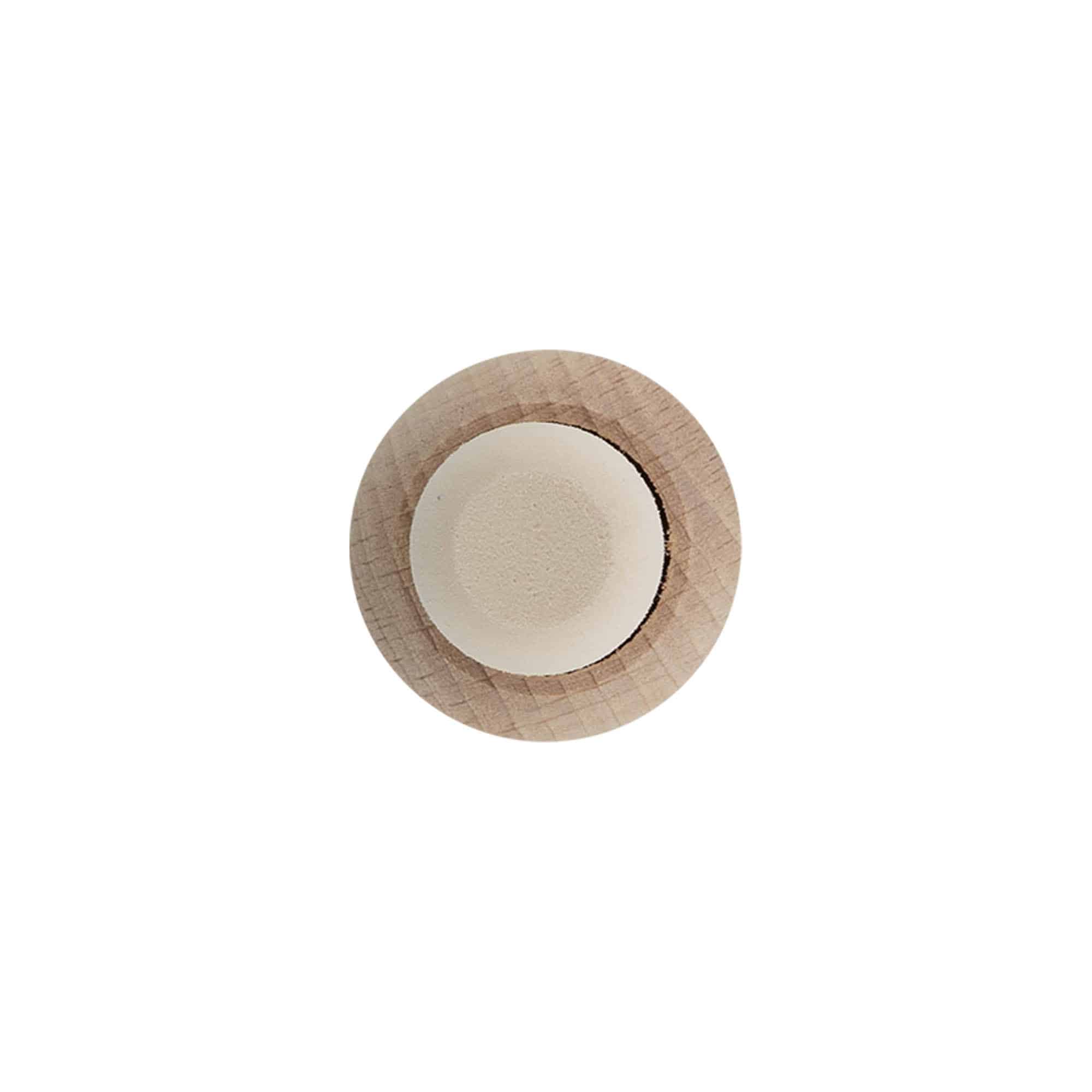Čep za ručku 19 mm 'Kugla', drvo/plastika, za otvor: čep