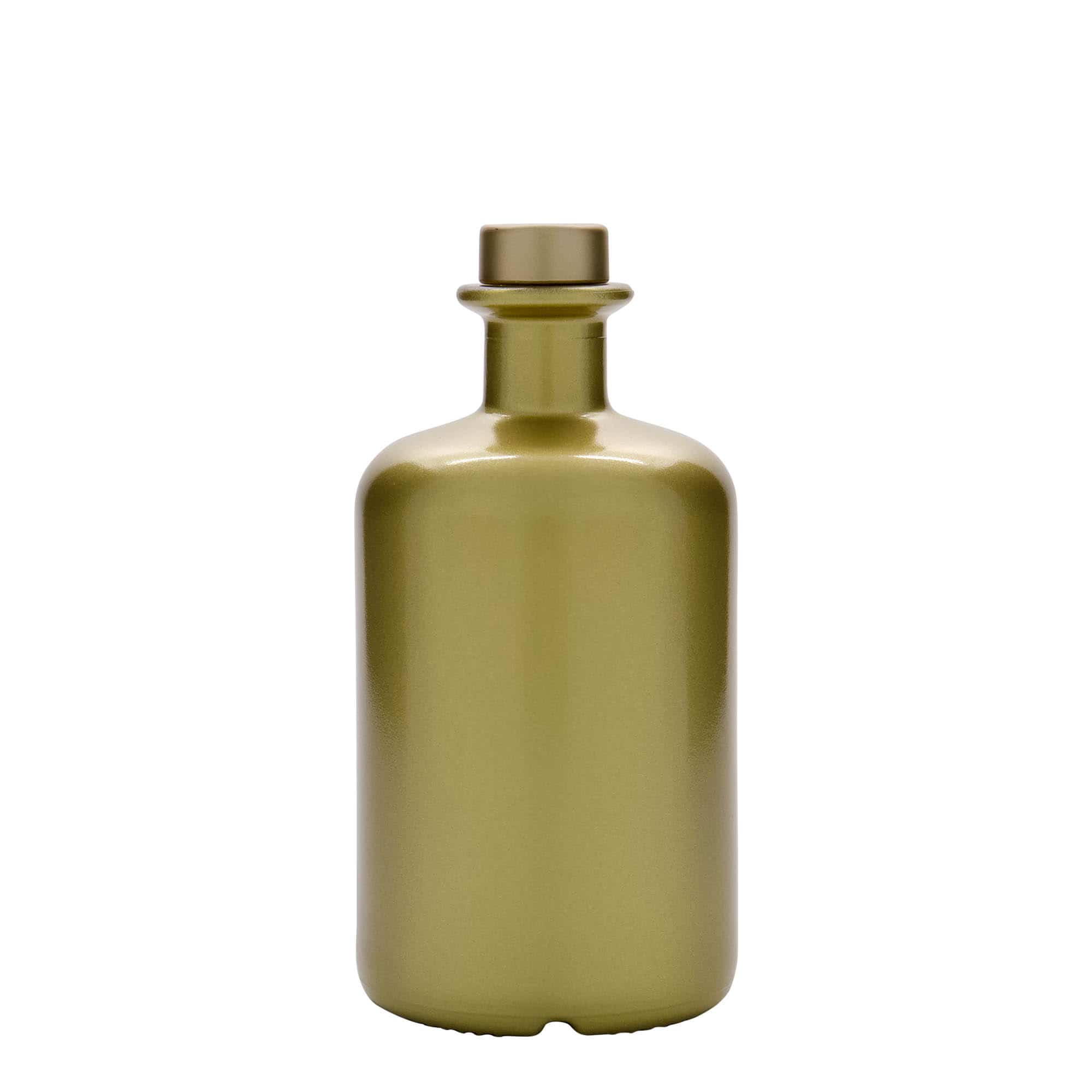 500 ml staklena boca apotekarska, zlatna, otvor: pluta