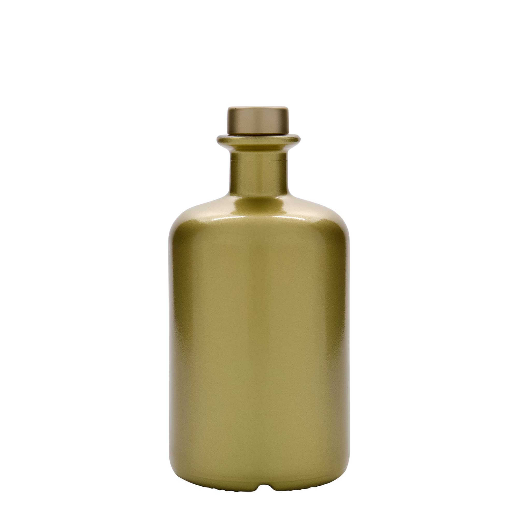 500 ml staklena boca apotekarska, zlatna, otvor: pluta