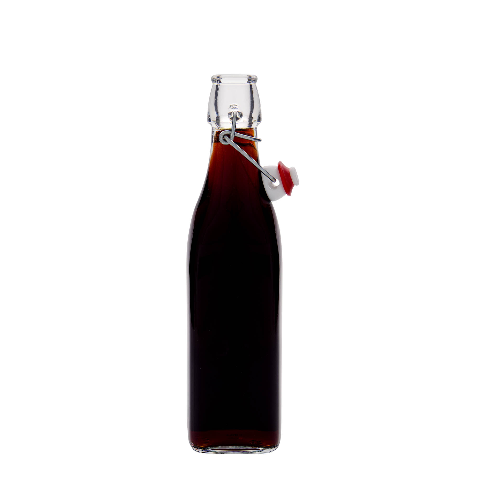 500 ml staklena flaša 'Swing, kvadratna, otvor: zatvarač sa polugom'