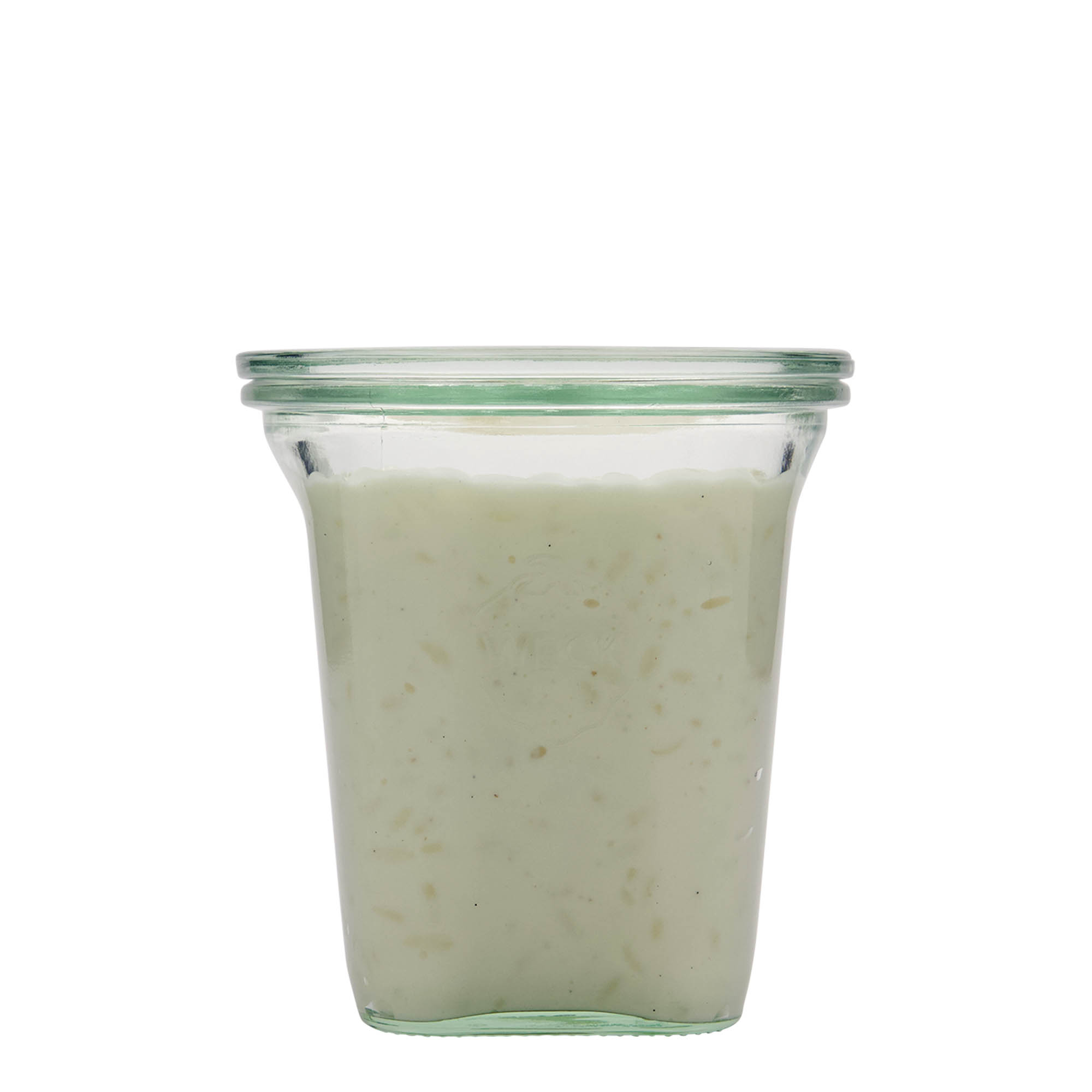 545 ml WECK-Quadroglass, kvadratni, otvor: okrugli rub 545 ml WECK-Quadroglass, kvadratni, otvor: okrugli rub