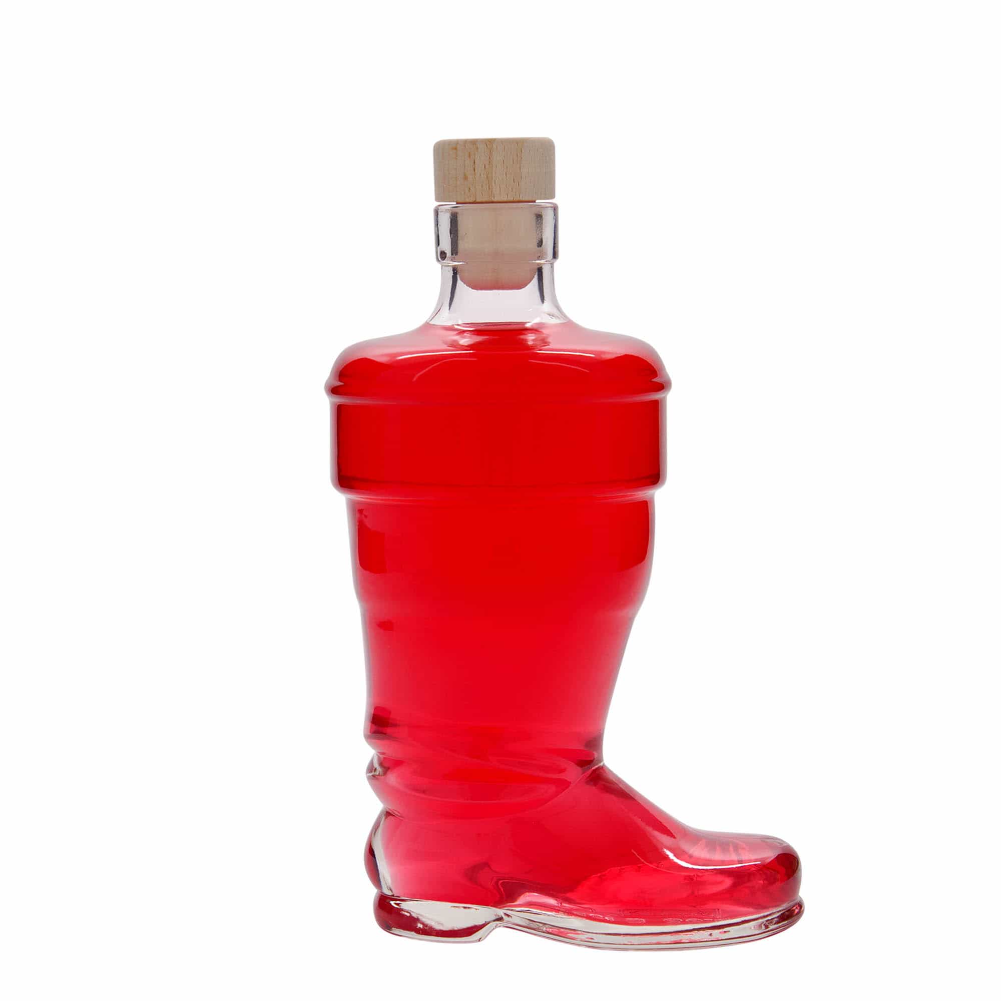 350 ml staklena flaša 'Čizma', otvor: pluta