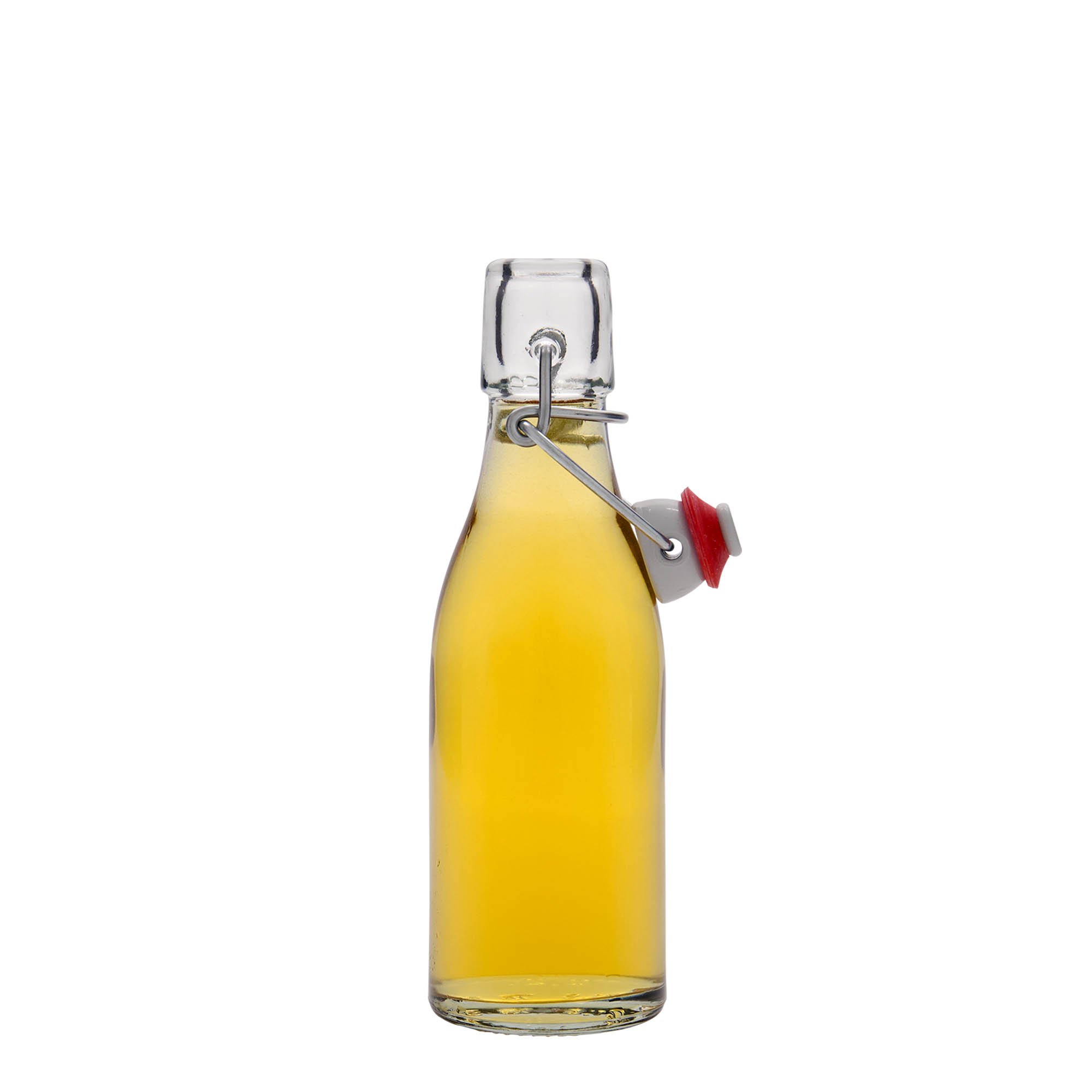 200 ml staklena flaša 'Paul', otvor: zatvarač sa kopčom