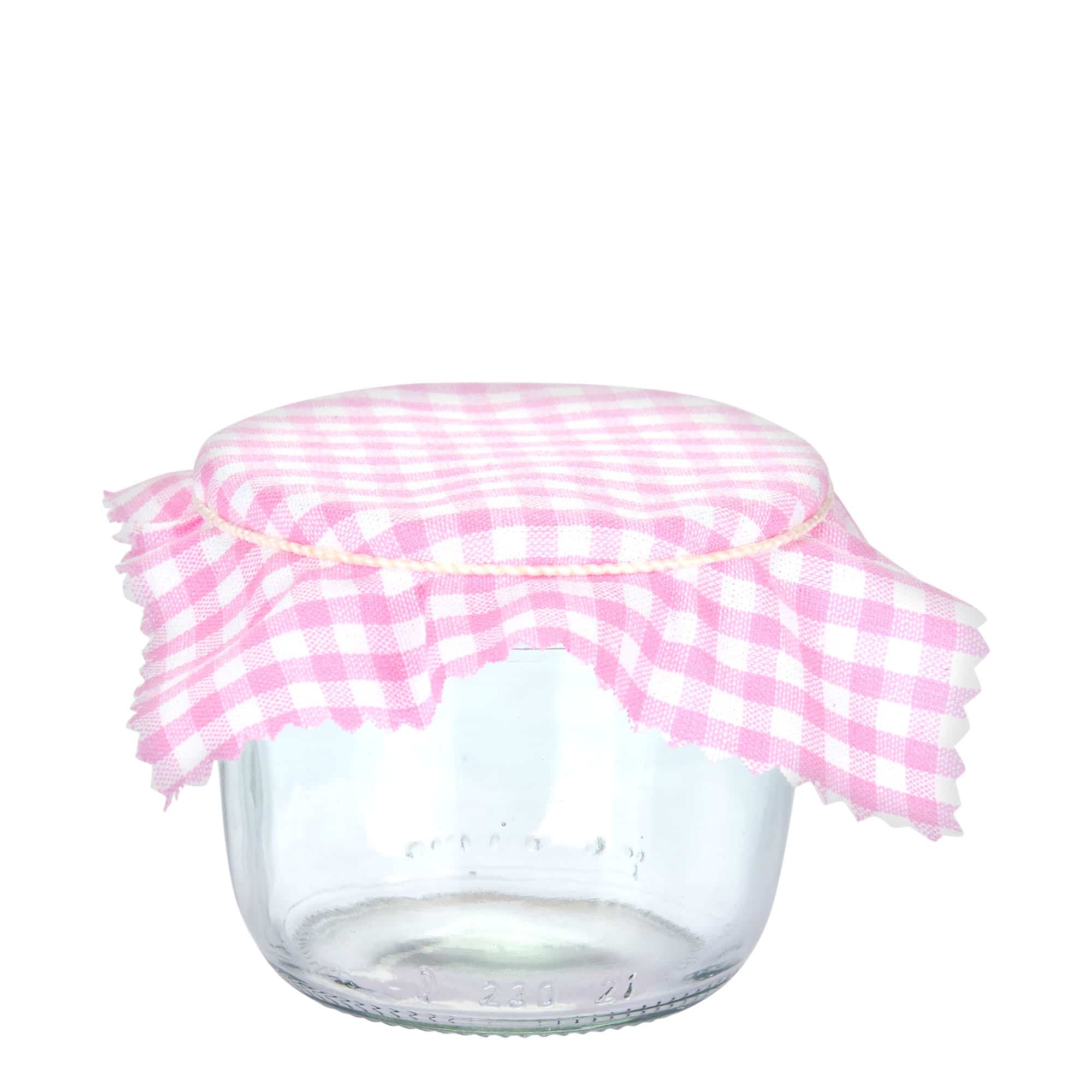 Tkanina podmetač karo 12x12, kvadratni, tekstil, roze, otvor: TO38-TO53