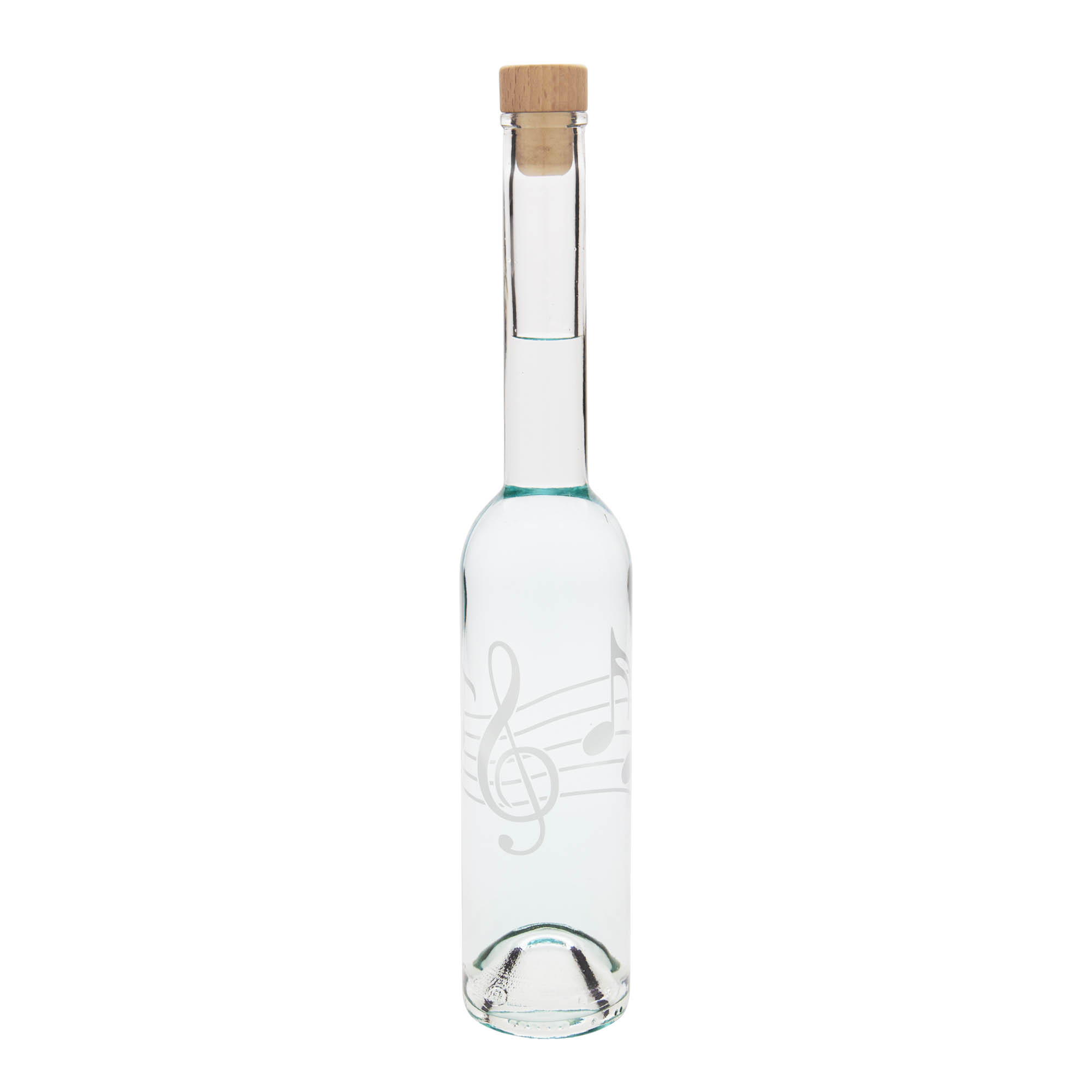 350 ml staklena flaša 'Opera', motiv: muzičke note, čep 350 ml staklena flaša 'Opera', motiv: muzičke note, čep