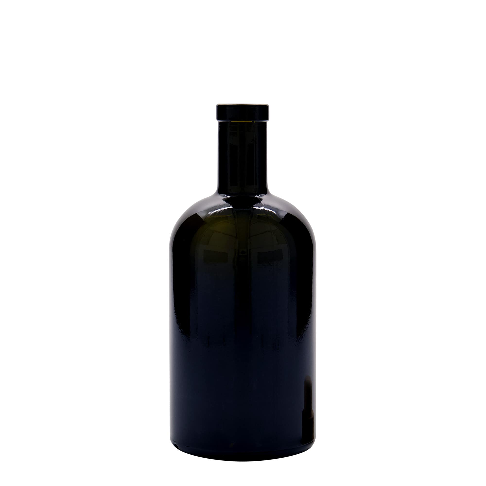 Staklena boca od 500 ml 'Farmacia', antik zelena, otvor: Plutani čep Staklena boca od 500 ml 'Farmacia', antik zelena, otvor: Plutani čep