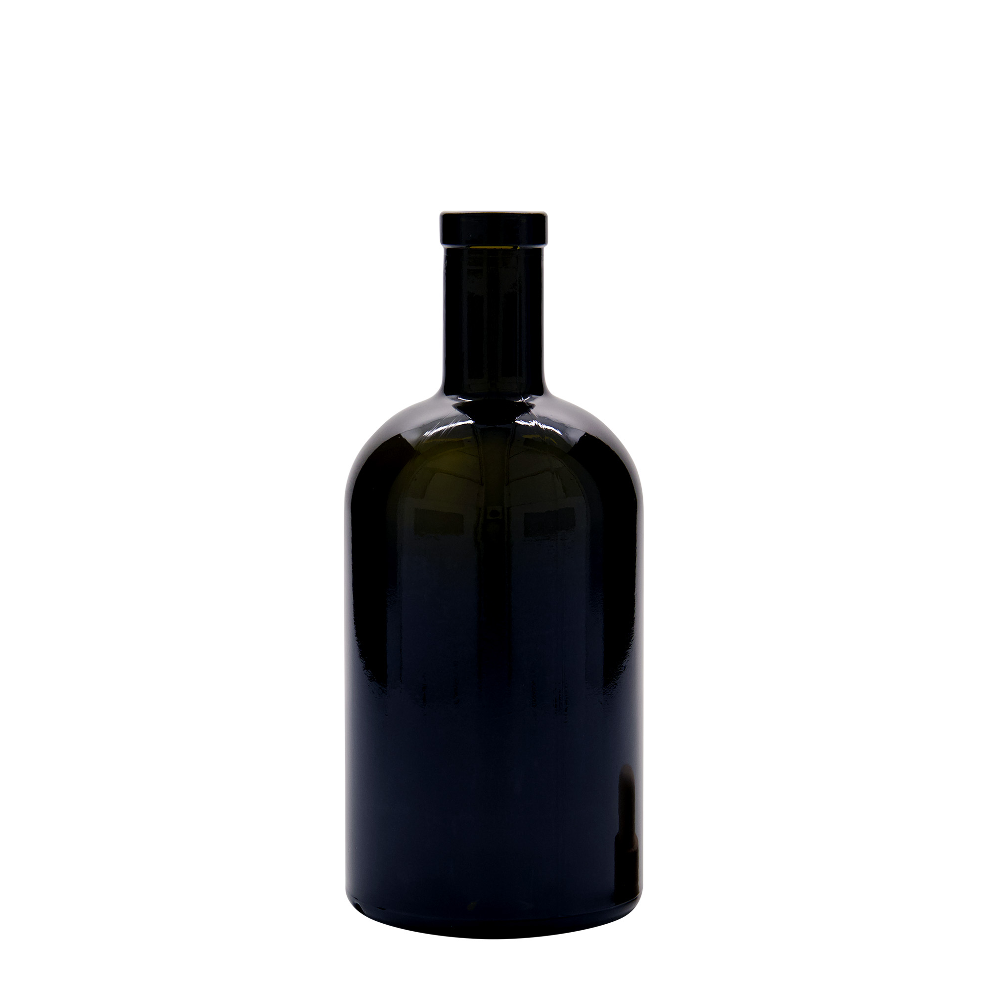 500 ml staklena boca 'Farmacia', antikno zelena, otvor: čep