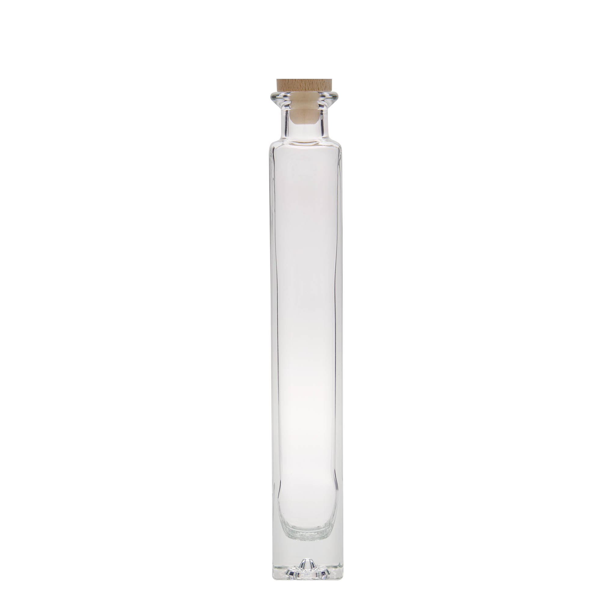 200 ml staklena flaša 'Tommy', kvadratna, otvor: plutani čep 200 ml staklena flaša 'Tommy', kvadratna, otvor: plutani čep