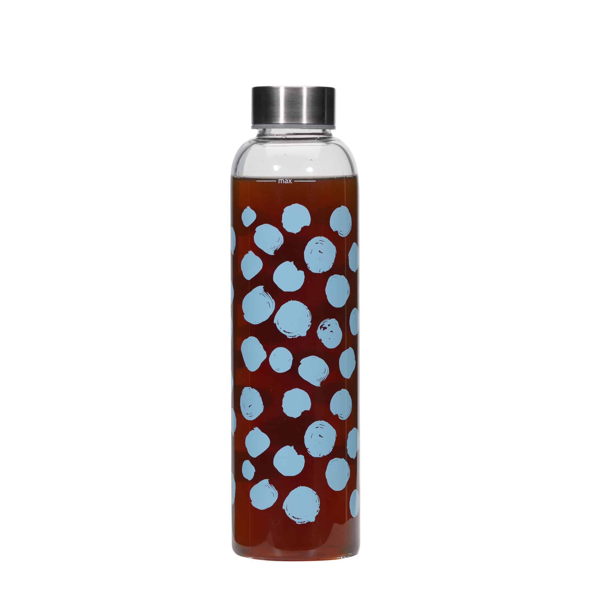 500 ml boca za piće 'Perseus - Plave tačke', otvor: navojni zatvarač
