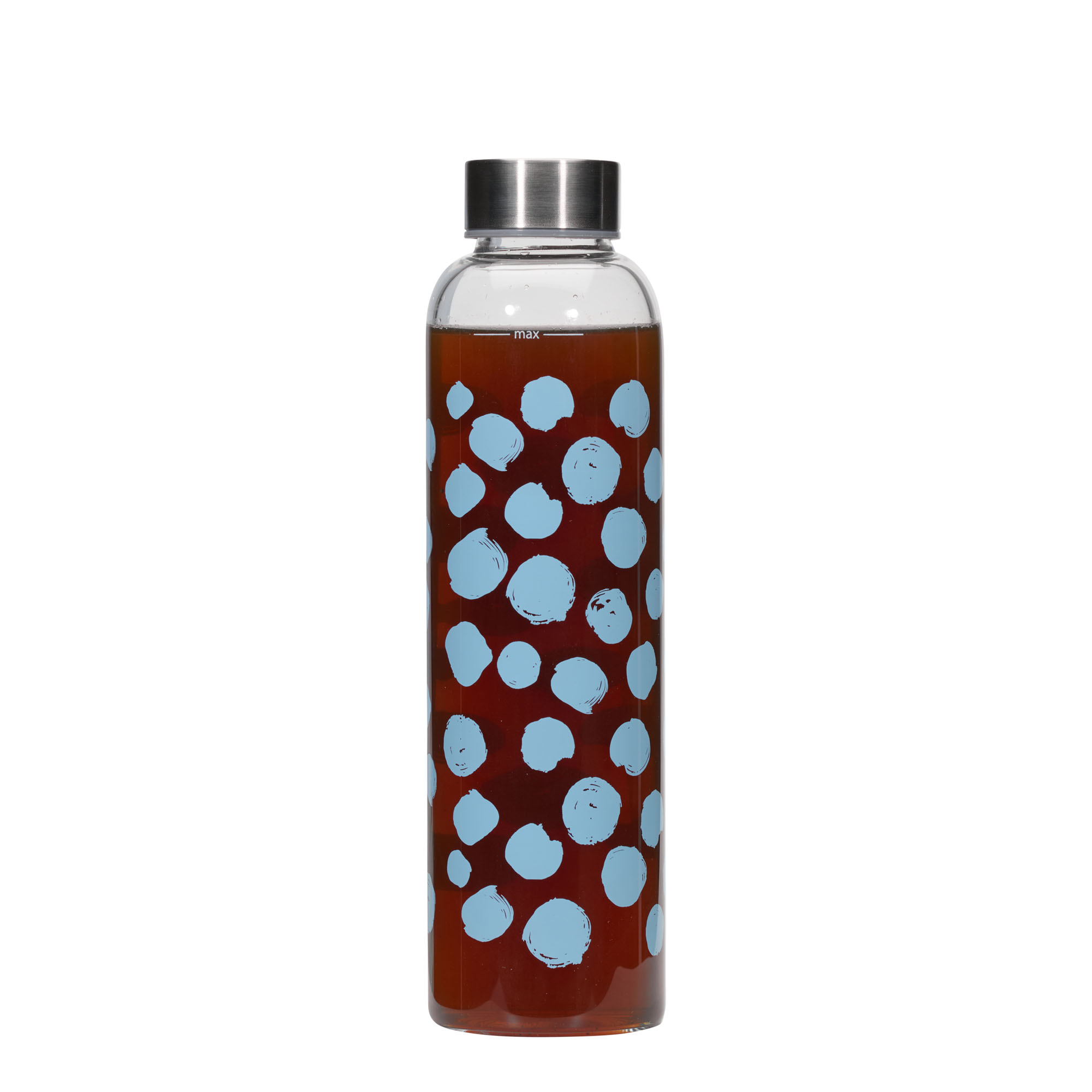 500 ml boca za piće 'Perseus - Plave tačke', otvor: navojni zatvarač