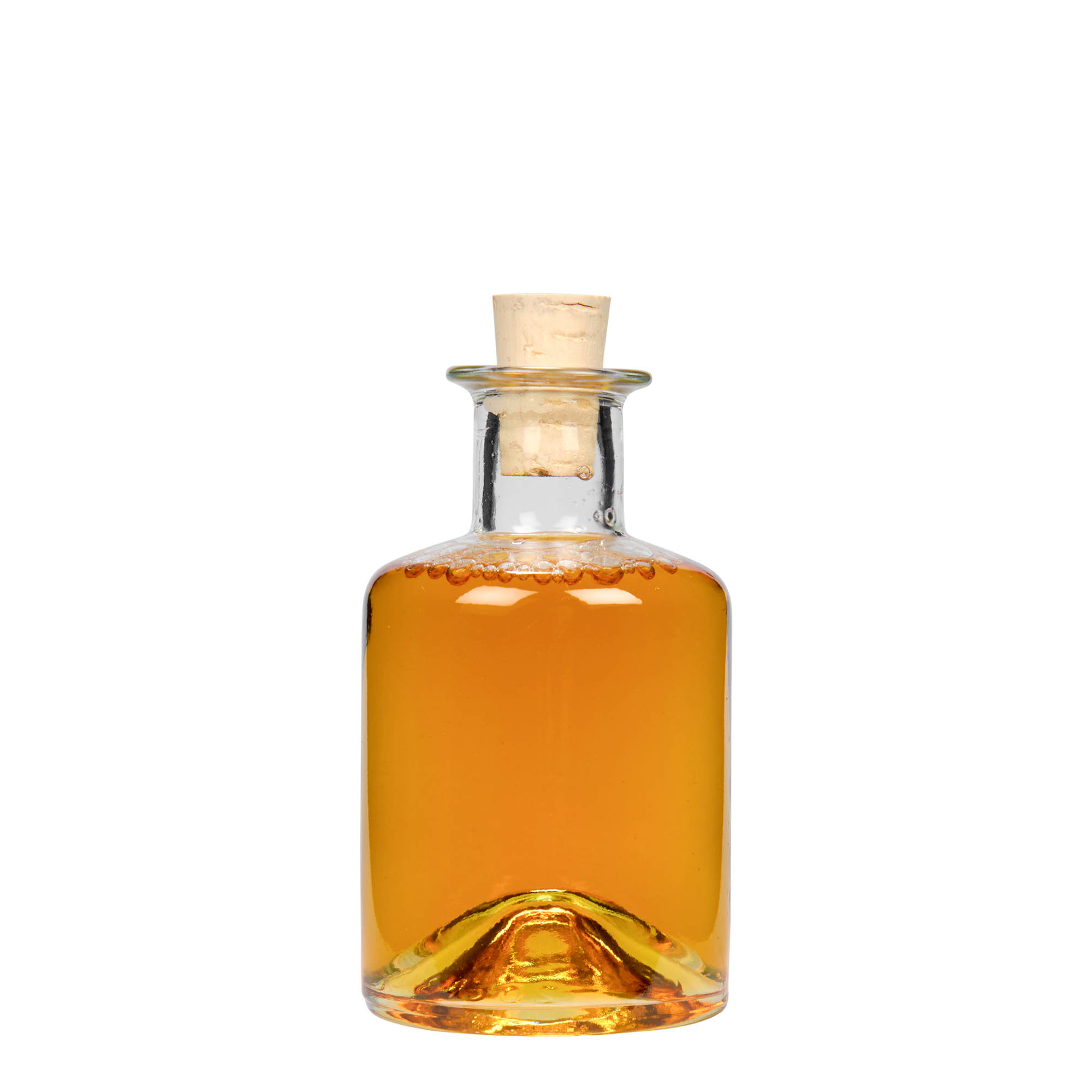 200 ml staklena bočica apotekarska, otvor: plutani čep