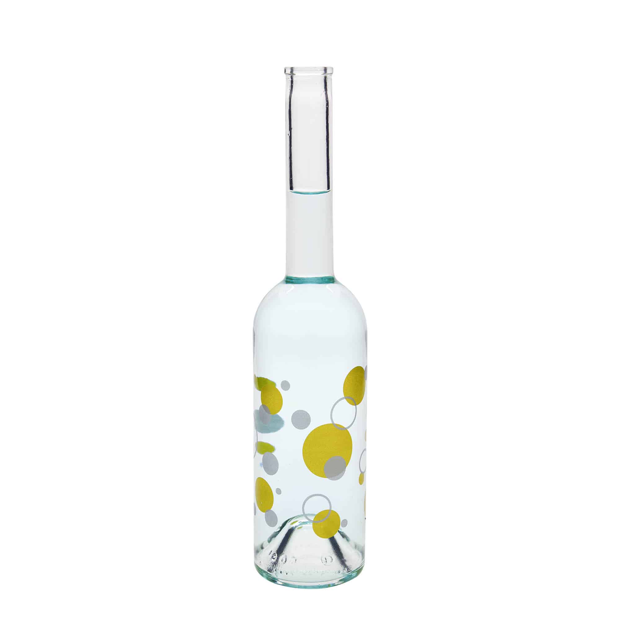 500 ml staklena flaša 'Opera', motiv: tačke, otvor: plutani čep 500 ml staklena flaša 'Opera', motiv: tačke, otvor: plutani čep