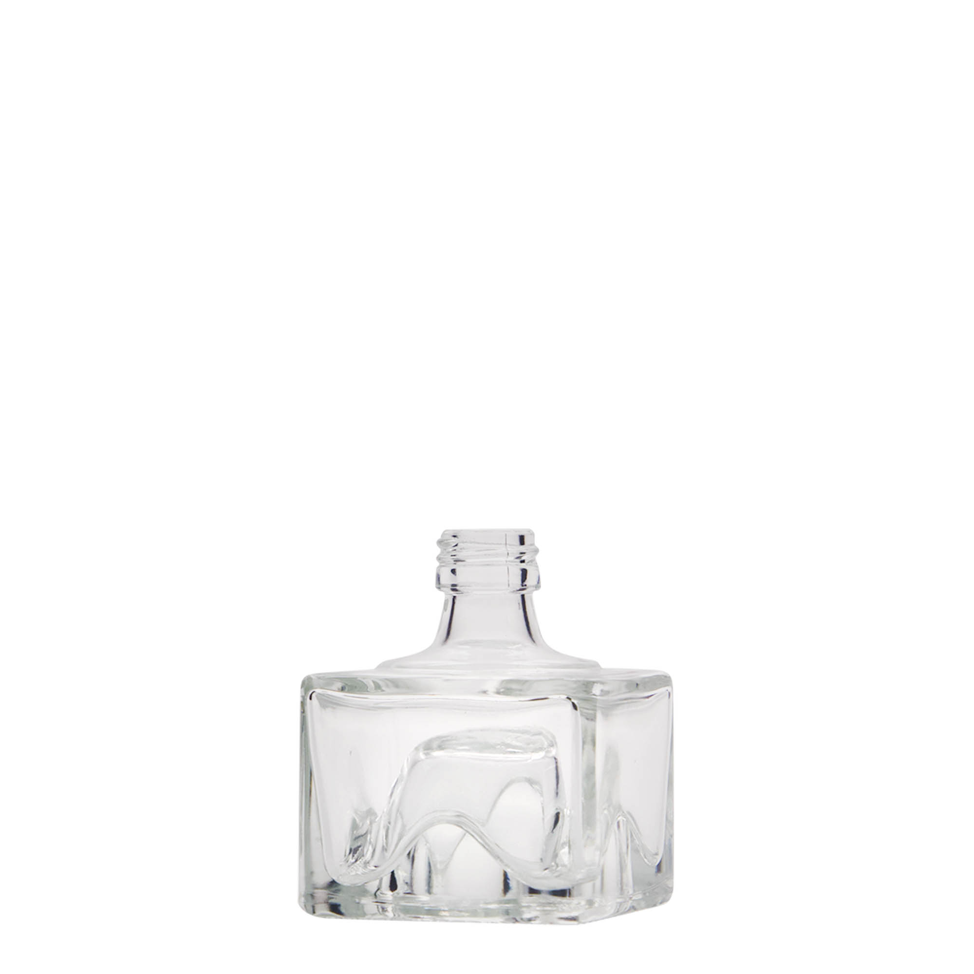 40 ml staklena flaša 'Cocolores', kvadratna, grlo: PP 18