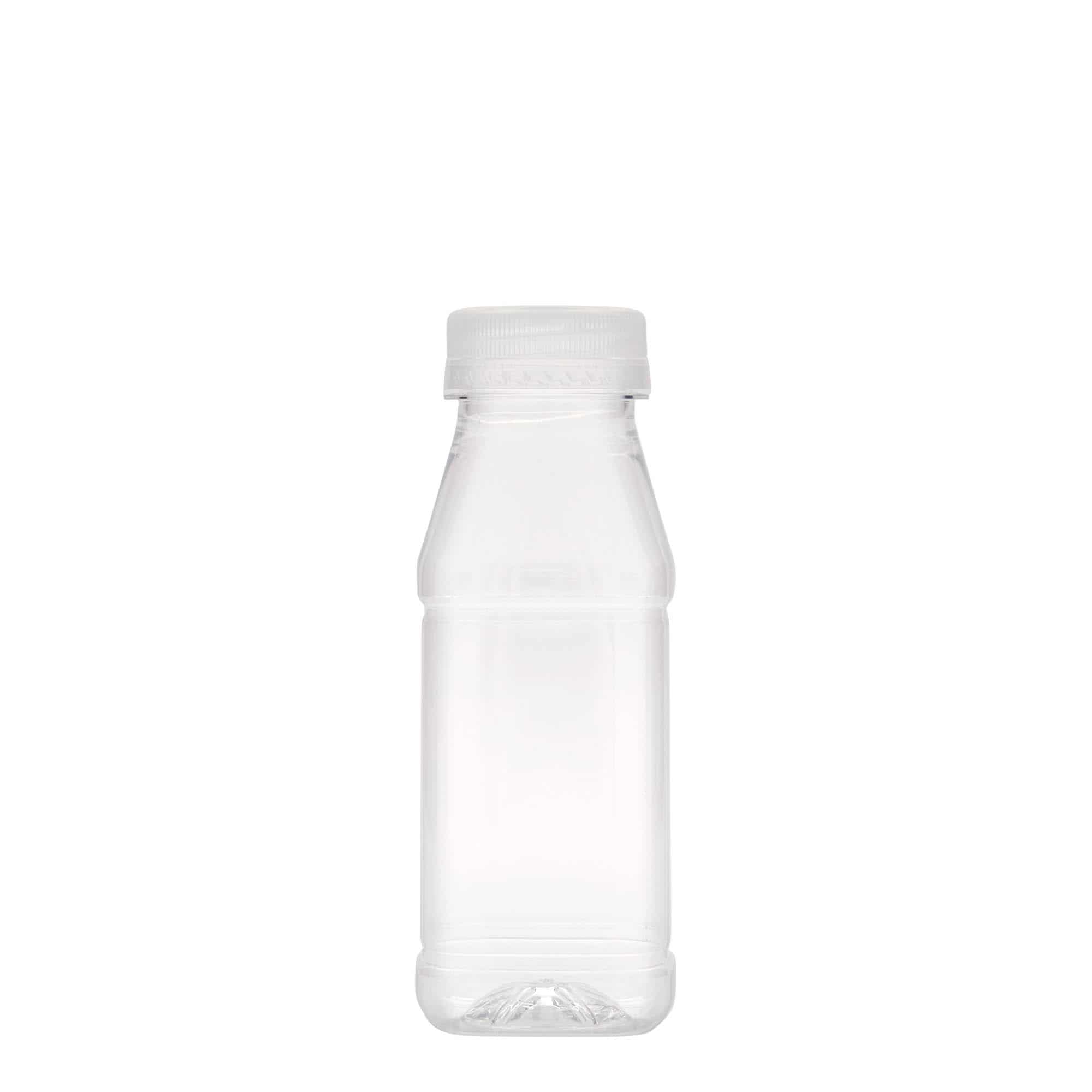 PET boca od 250 ml 'Milk and Juice Carré', kvadratna, plastika, otvor: 38 mm