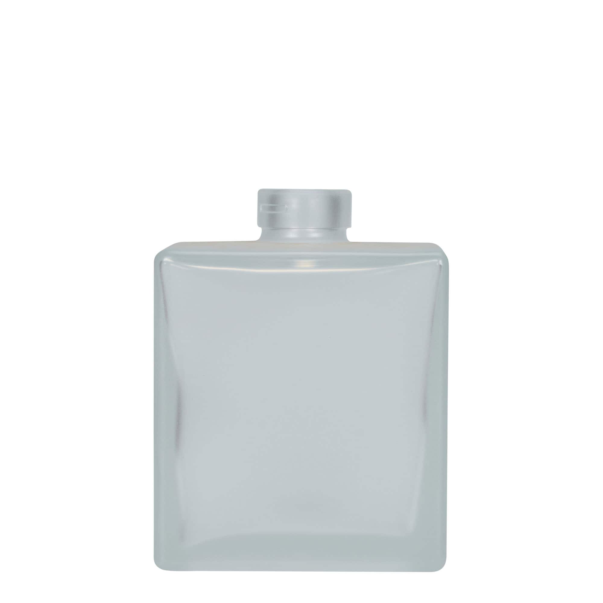 Staklena boca od 500 ml 'Cube', kvadratna, zaleđena, otvor: Plutani čep Staklena boca od 500 ml 'Cube', kvadratna, zaleđena, otvor: Plutani čep