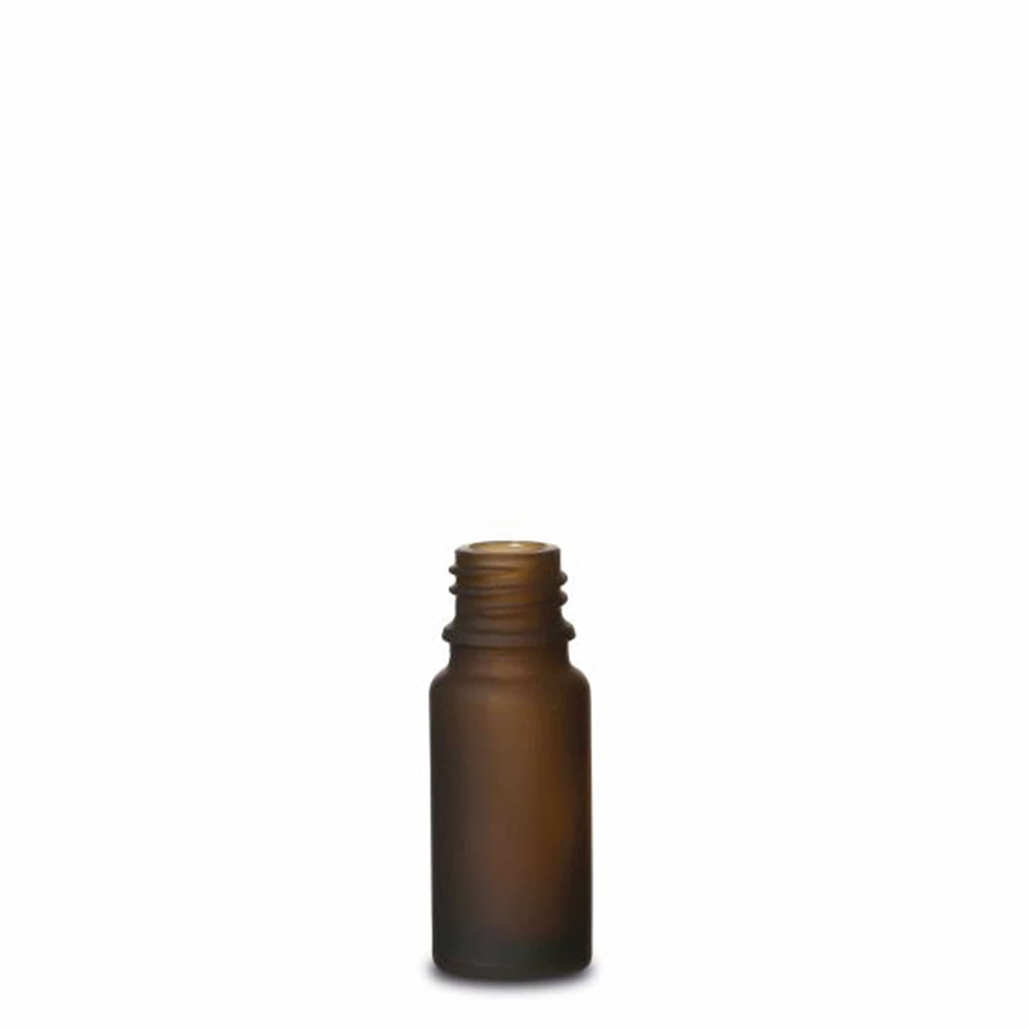 10ml medicinska bočica, staklo, mat smeđa, grlo: DIN 18 10ml medicinska bočica, staklo, mat smeđa, grlo: DIN 18