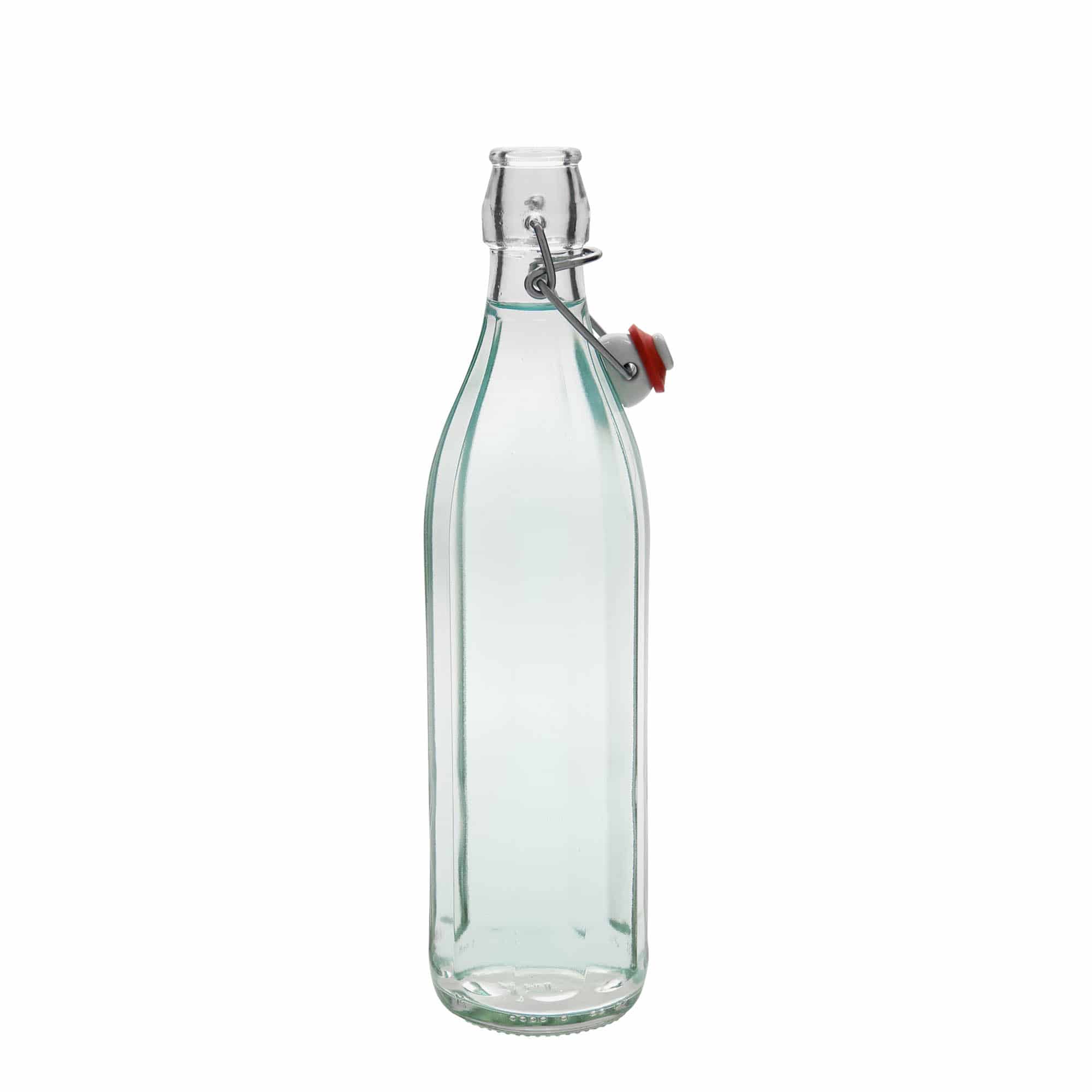 750 ml staklena flaša 'Bravo', desetougaona, otvor: zatvarač sa kopčom 750 ml staklena flaša 'Bravo', desetougaona, otvor: zatvarač sa kopčom