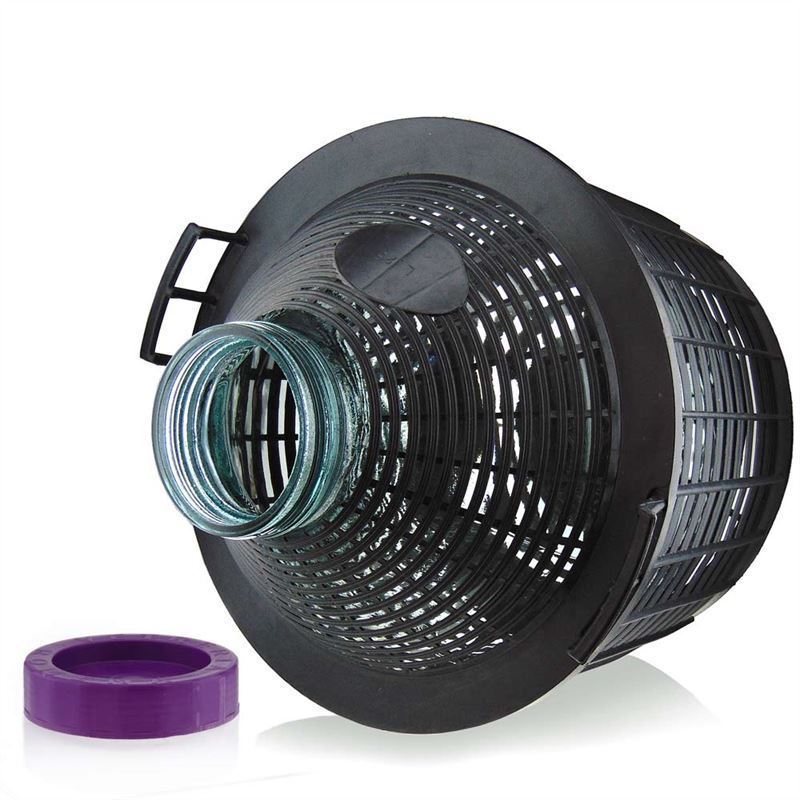 25 l boca sa širokim grlom, staklo, otvor: navojni zatvarač