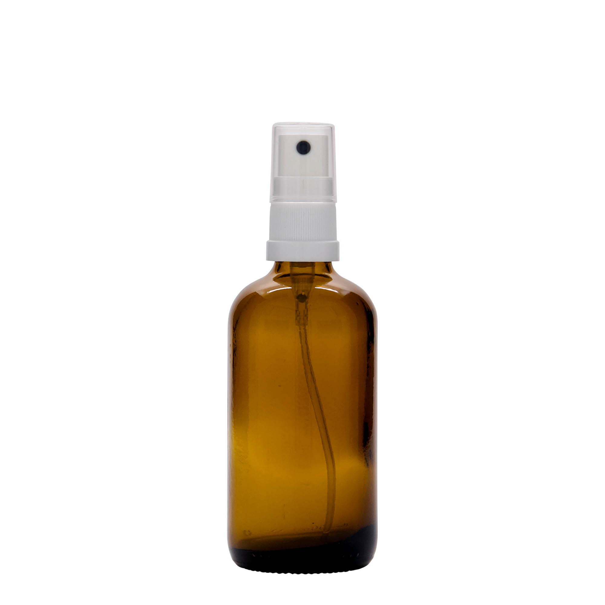 100 ml bočica za prskanje, medicinska, staklena, braon, otvor: DIN 18