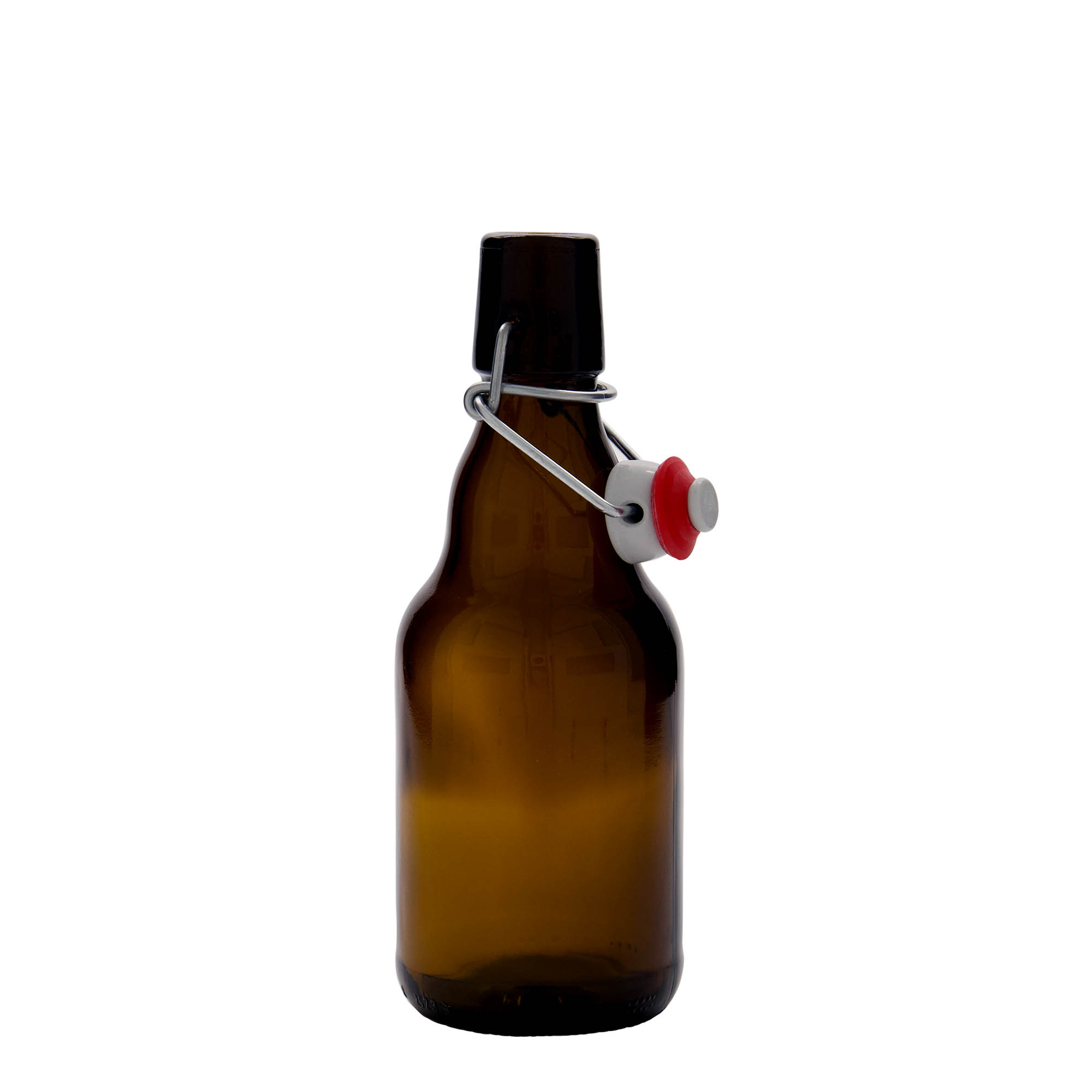 330 ml flaša piva 'Steinie', staklo, braon, otvor: zatvarač sa kopčom