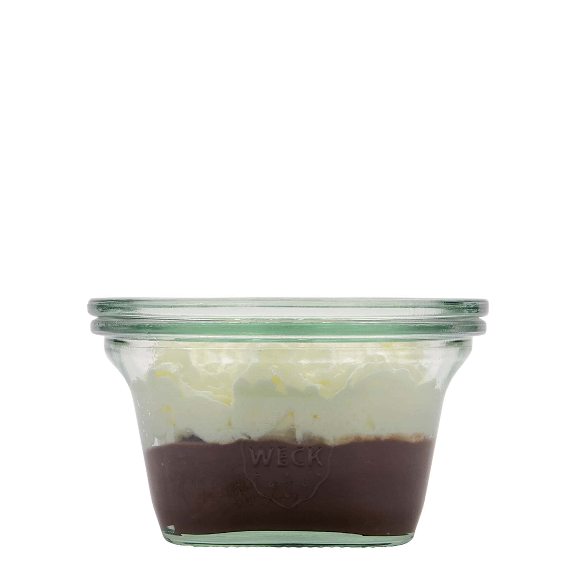 290 ml WECK-Quadroglas, kvadratno, otvor: okrugli rub