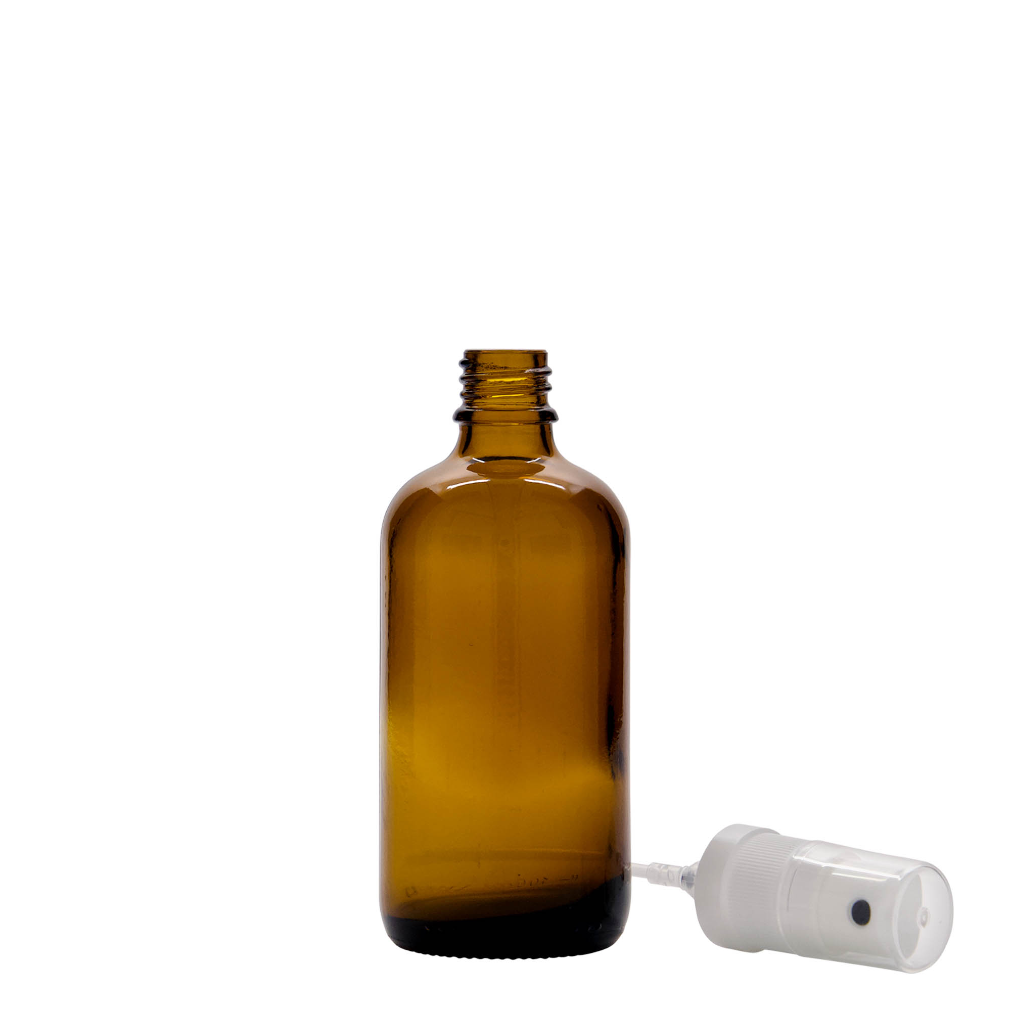 100 ml bočica za prskanje, medicinska, staklena, braon, otvor: DIN 18 100 ml bočica za prskanje, medicinska, staklena, braon, otvor: DIN 18