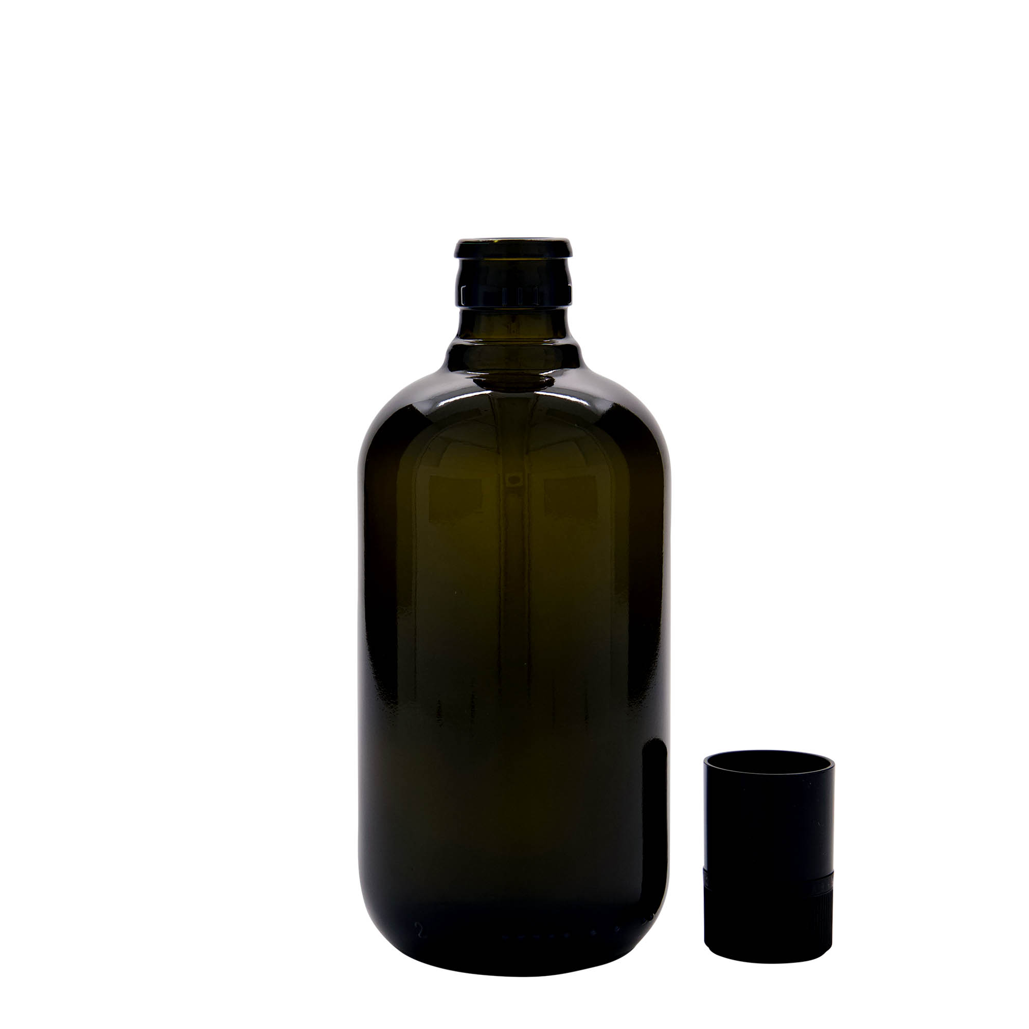 500 ml boca za sirće/ulje 'Biolio', staklo antikno zeleno, grlo: DOP 500 ml boca za sirće/ulje 'Biolio', staklo antikno zeleno, grlo: DOP