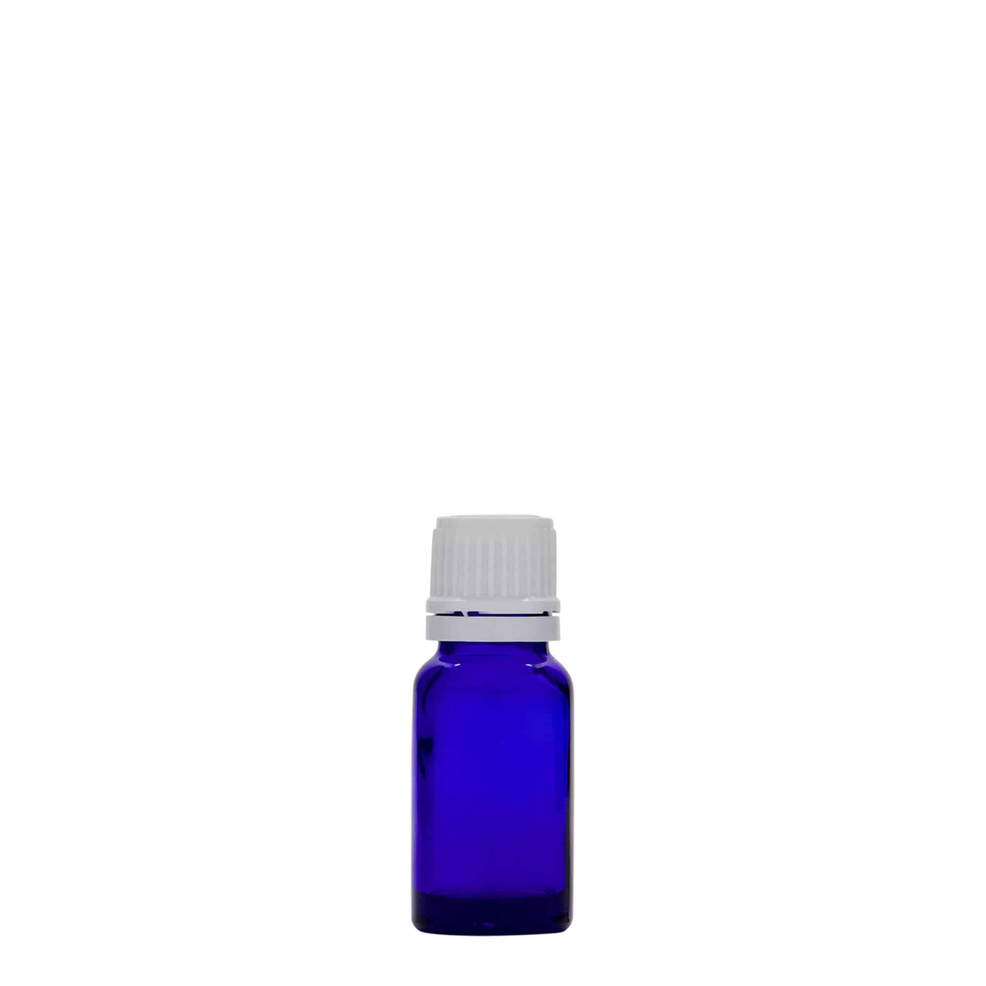 Medicinska boca od 10 ml, staklo, kraljevsko plava, otvor: DIN 18