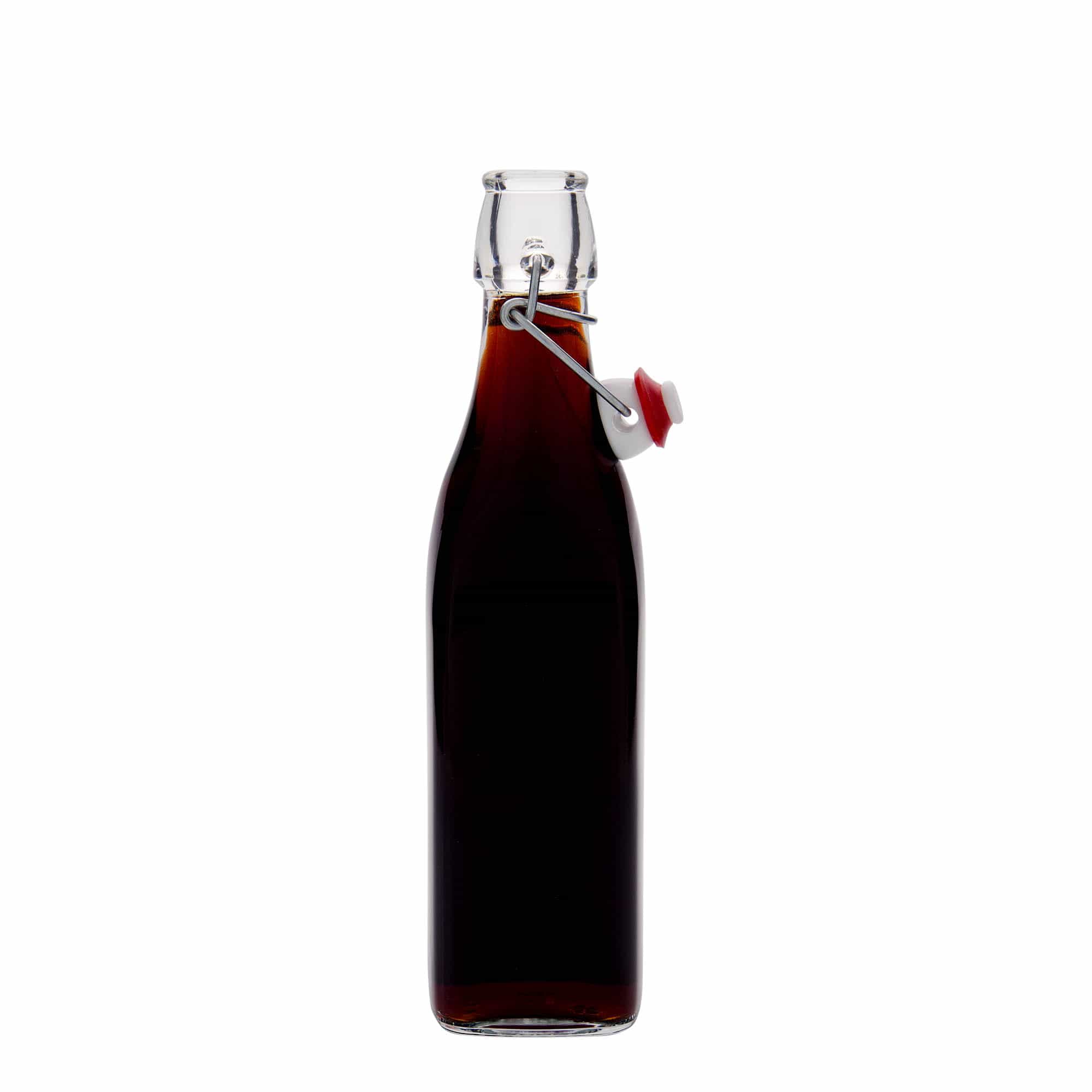 500 ml staklena flaša 'Swing, kvadratna, otvor: zatvarač sa polugom'