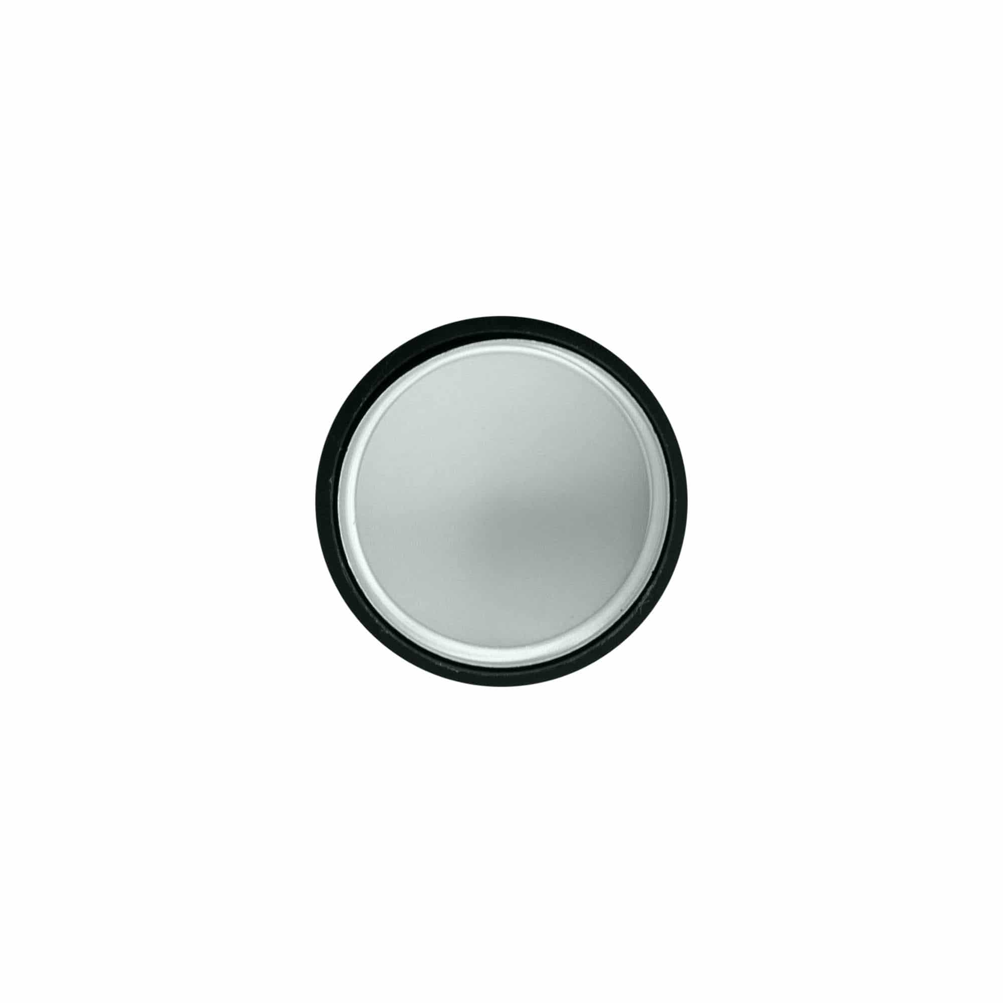 Zatvarač sa navojem, ABS plastika, srebrna, za grlo: GPI 28/400