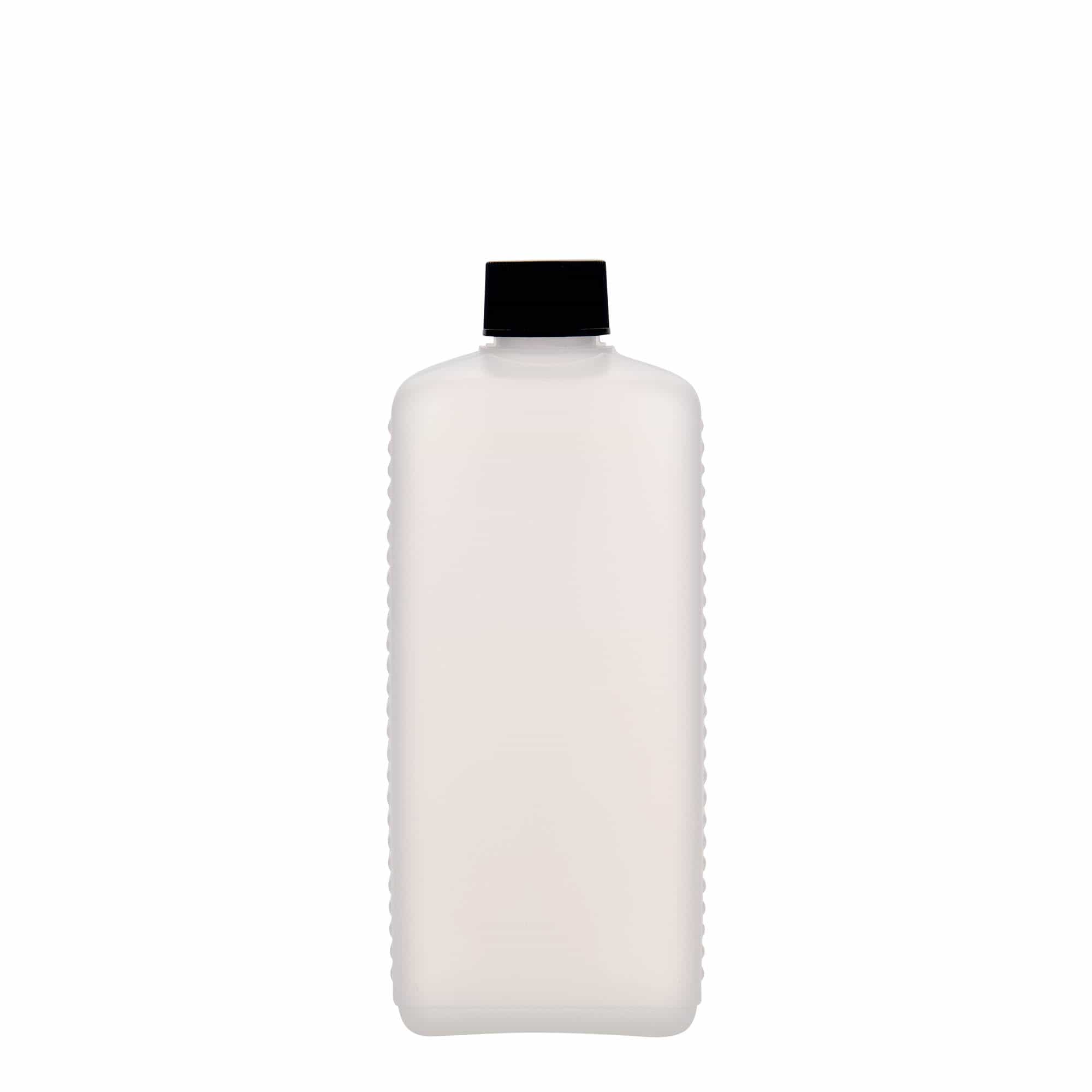 500 ml kanister flaša, pravougaona, HDPE plastika, prirodna, otvor: DIN 25 EPE