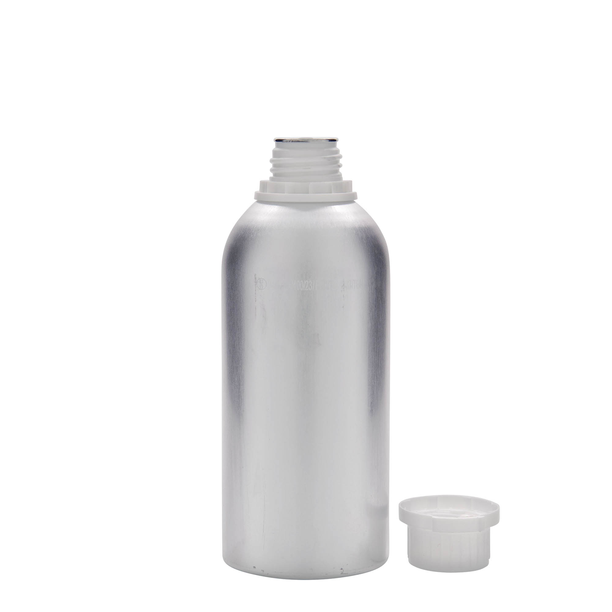 625 ml aluminijumska boca, metal, srebrna, otvor: DIN 32