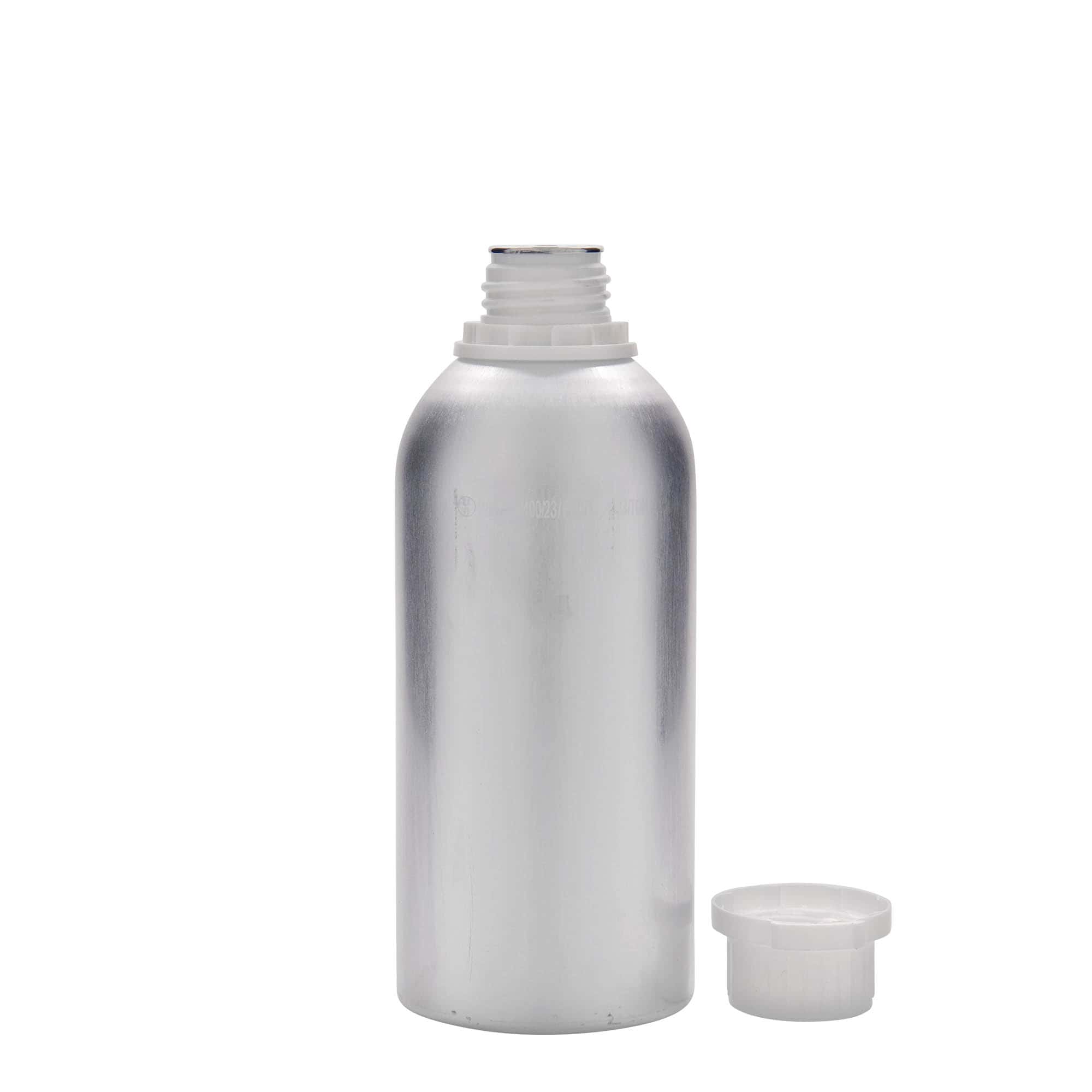 625 ml aluminijumska boca, metal, srebrna, otvor: DIN 32