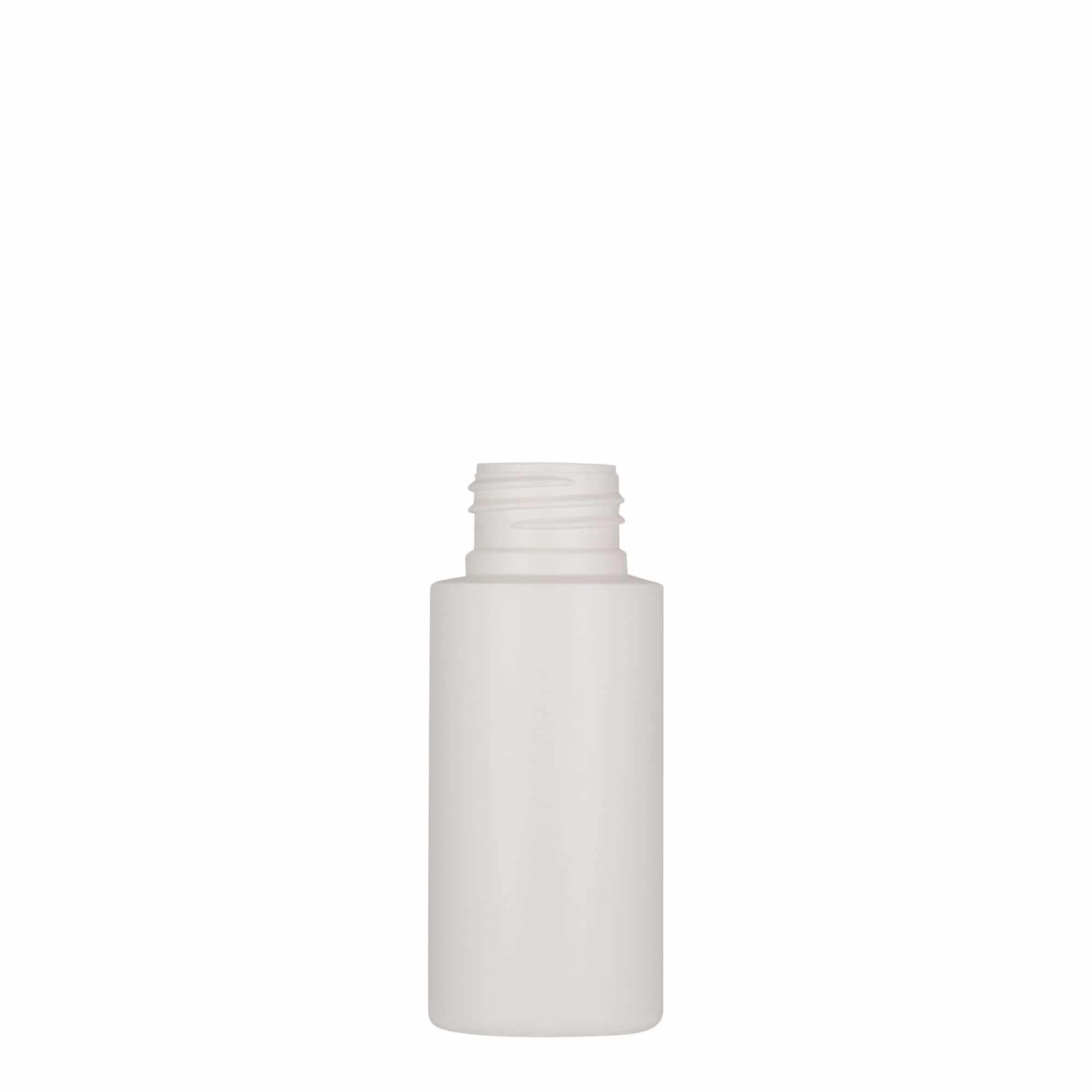 Plastična boca od 50 ml 'Pipe', HDPE, bela, otvor: GPI 24/410 Plastična boca od 50 ml 'Pipe', HDPE, bela, otvor: GPI 24/410