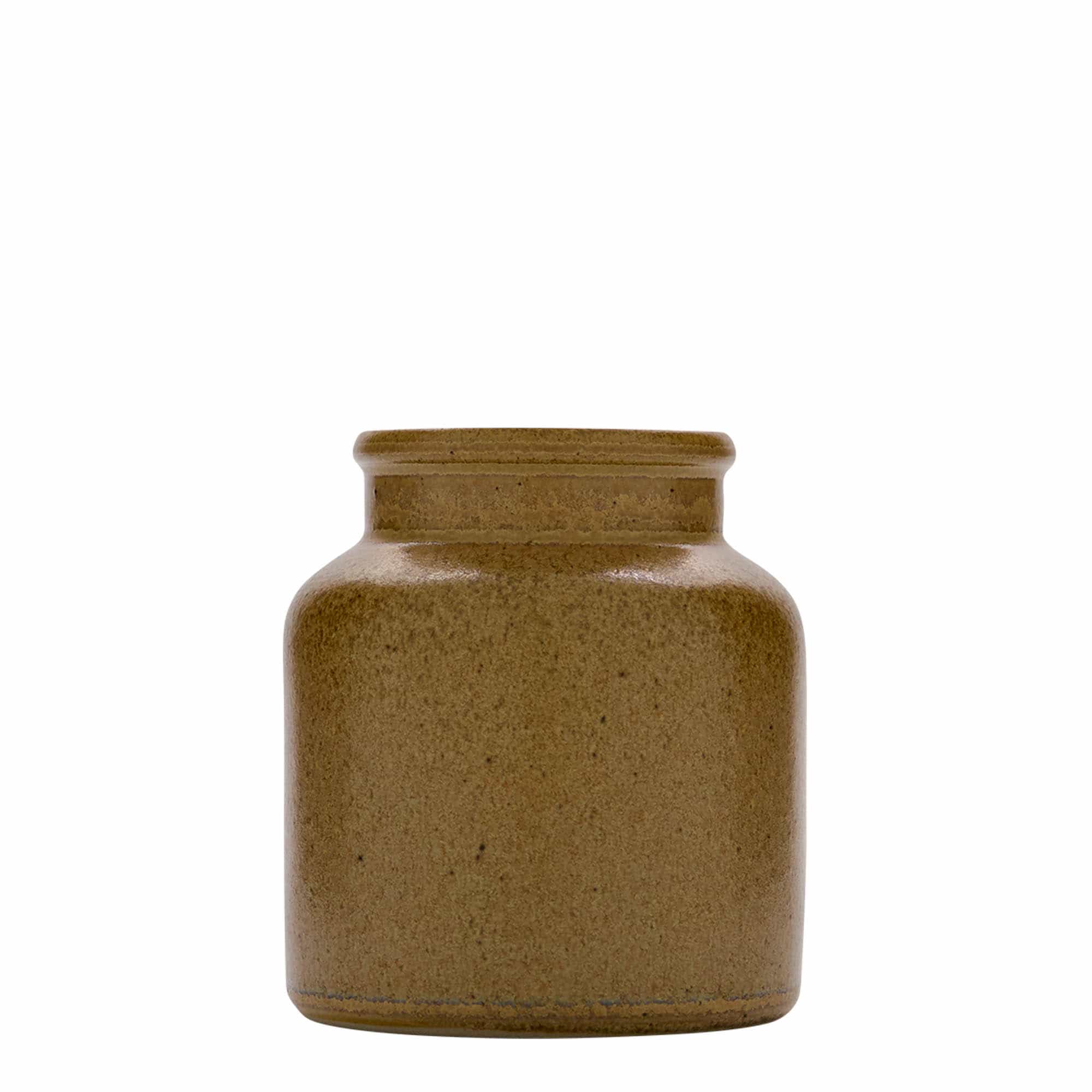 Kamena tegla od 270 ml, keramika, braon-kristal, otvor: Kupolasti poklopac Kamena tegla od 270 ml, keramika, braon-kristal, otvor: Kupolasti poklopac