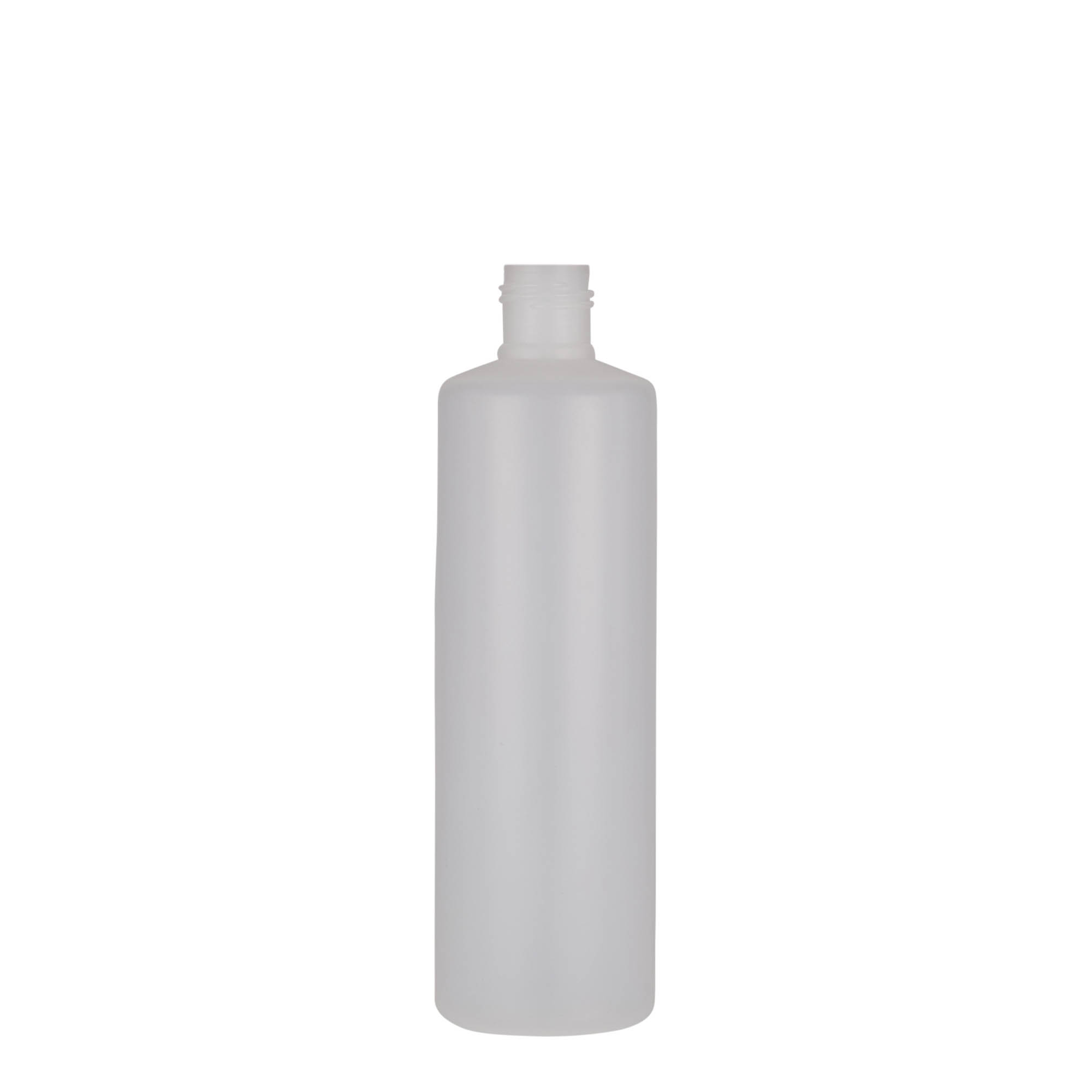 Okrugla boca od 250 ml, PE plastika, natur, otvor: Zatvarač sa navojem Okrugla boca od 250 ml, PE plastika, natur, otvor: Zatvarač sa navojem