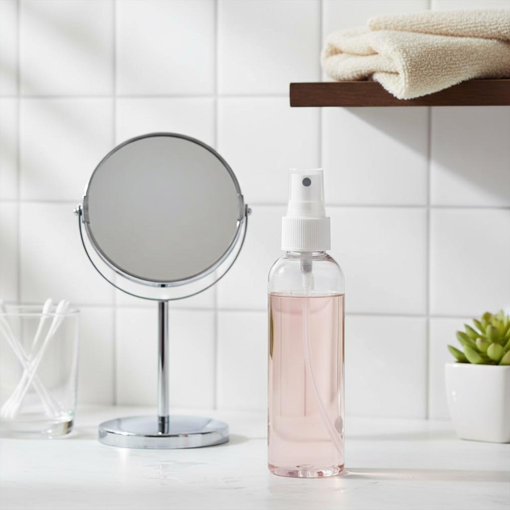 Navojni zatvarač sa raspršivačem, PP-plastika, beo, za grlo: 20/410