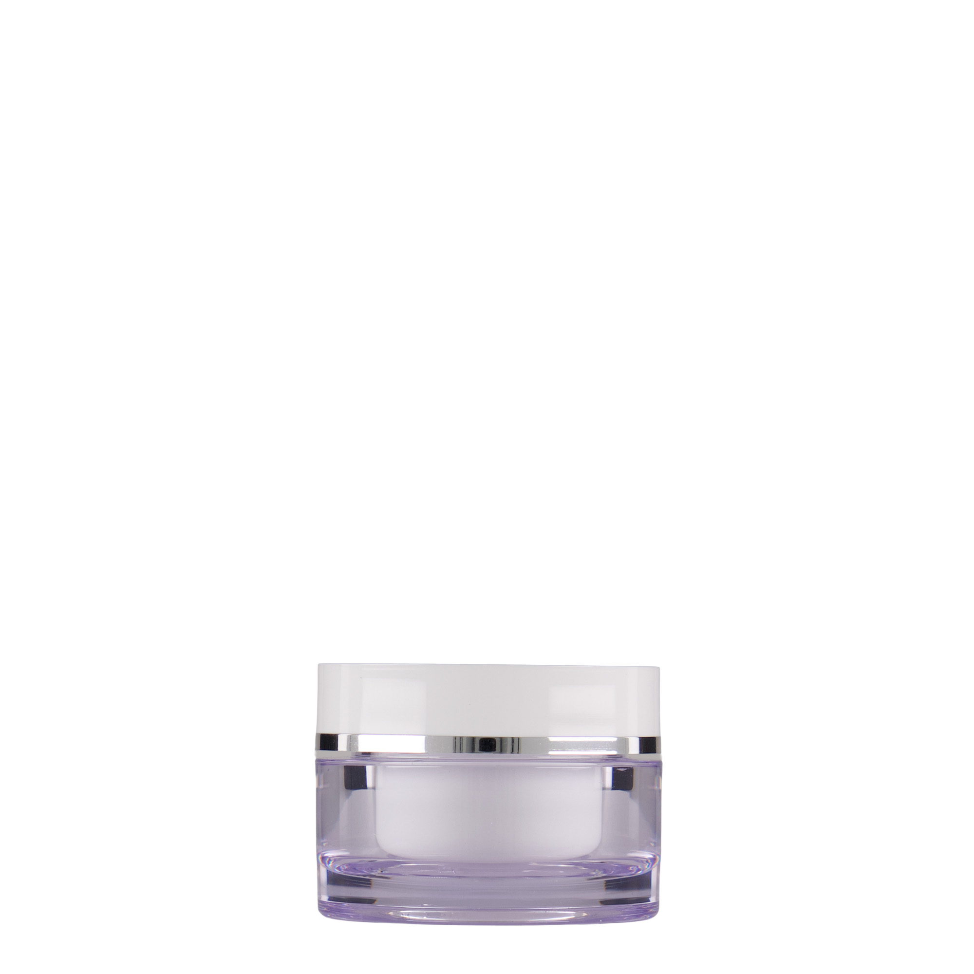 10 ml teglja, SAN-plastika, bela, otvor: navojni poklopac