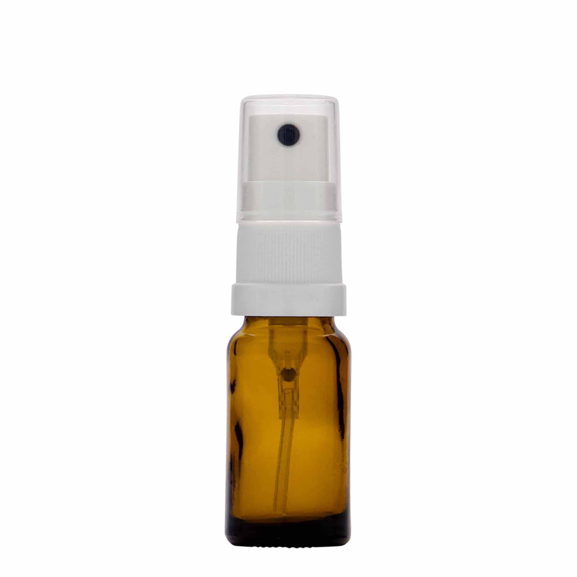 10 ml bočica sa raspršivačem, medicinska, staklena, braon, otvor: DIN 18