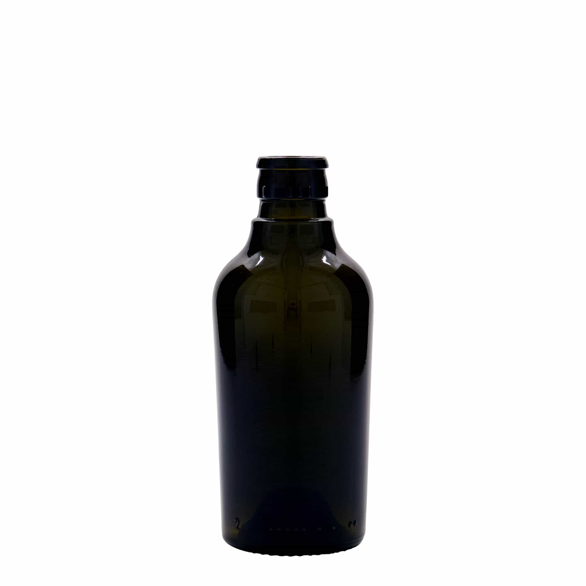 Boca za sirće/ulje od 250 ml 'Oleum', staklo, antik zelena, otvor: DOP Boca za sirće/ulje od 250 ml 'Oleum', staklo, antik zelena, otvor: DOP